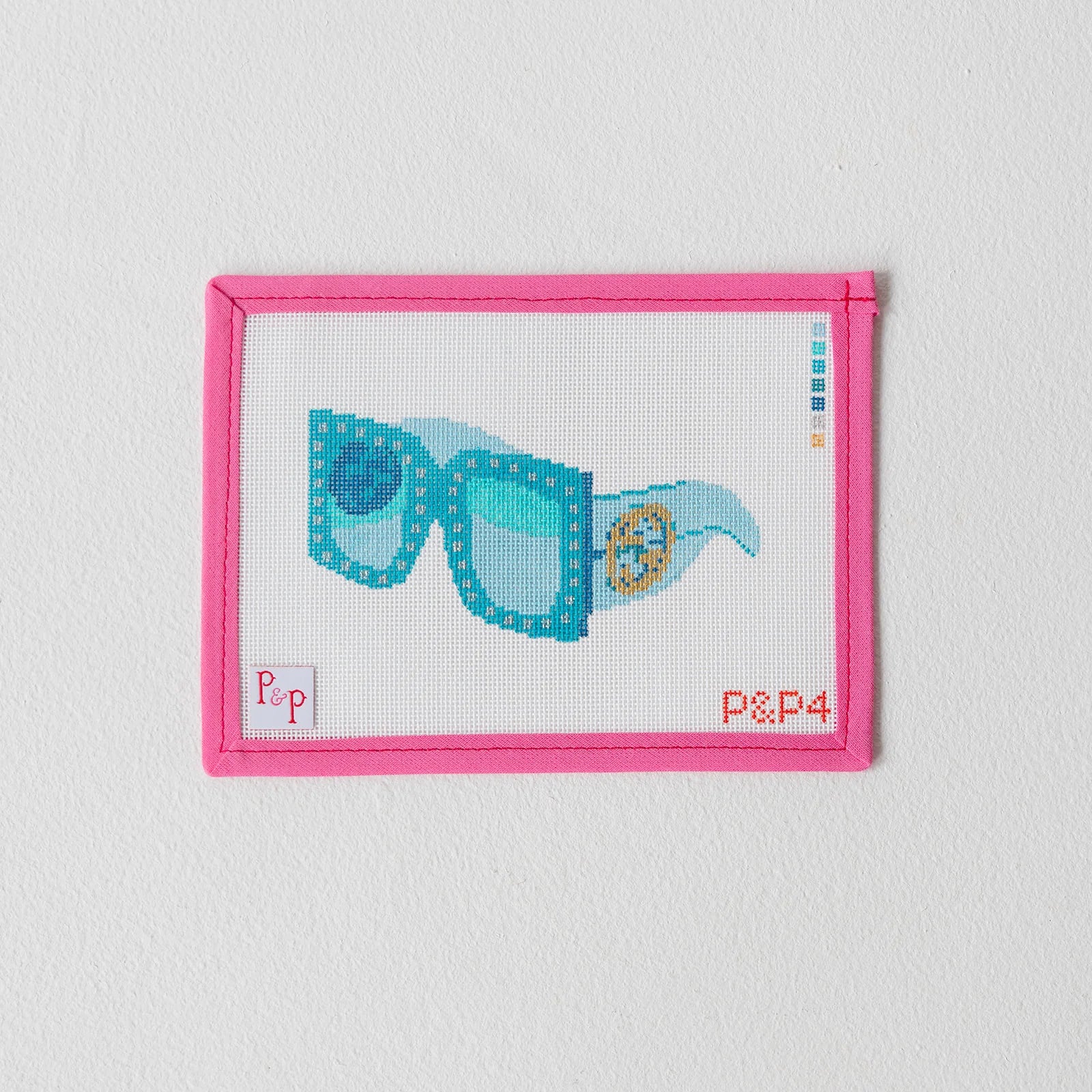 Blue Glam Goggles Canvas
