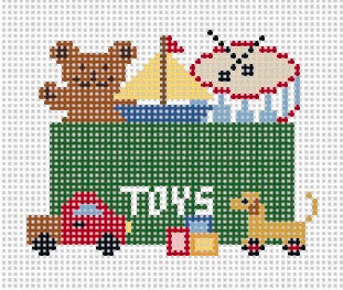 Green Toy Chest Canvas