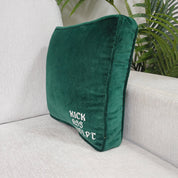*PREORDER* Self Finishing Green Velvet Pillow