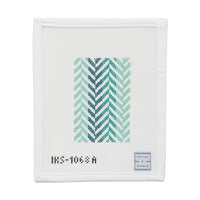 Turquoise Herringbone Passport Canvas