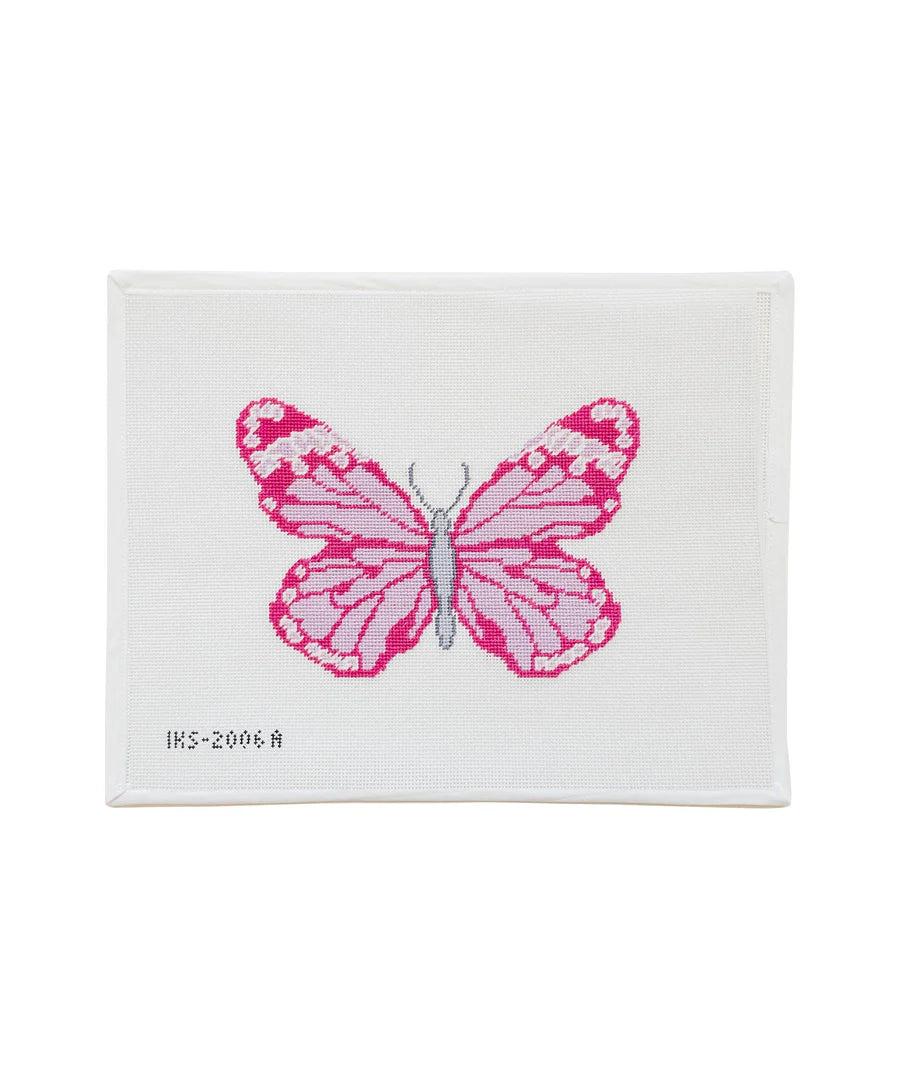 Pink Butterfly Large Canvas