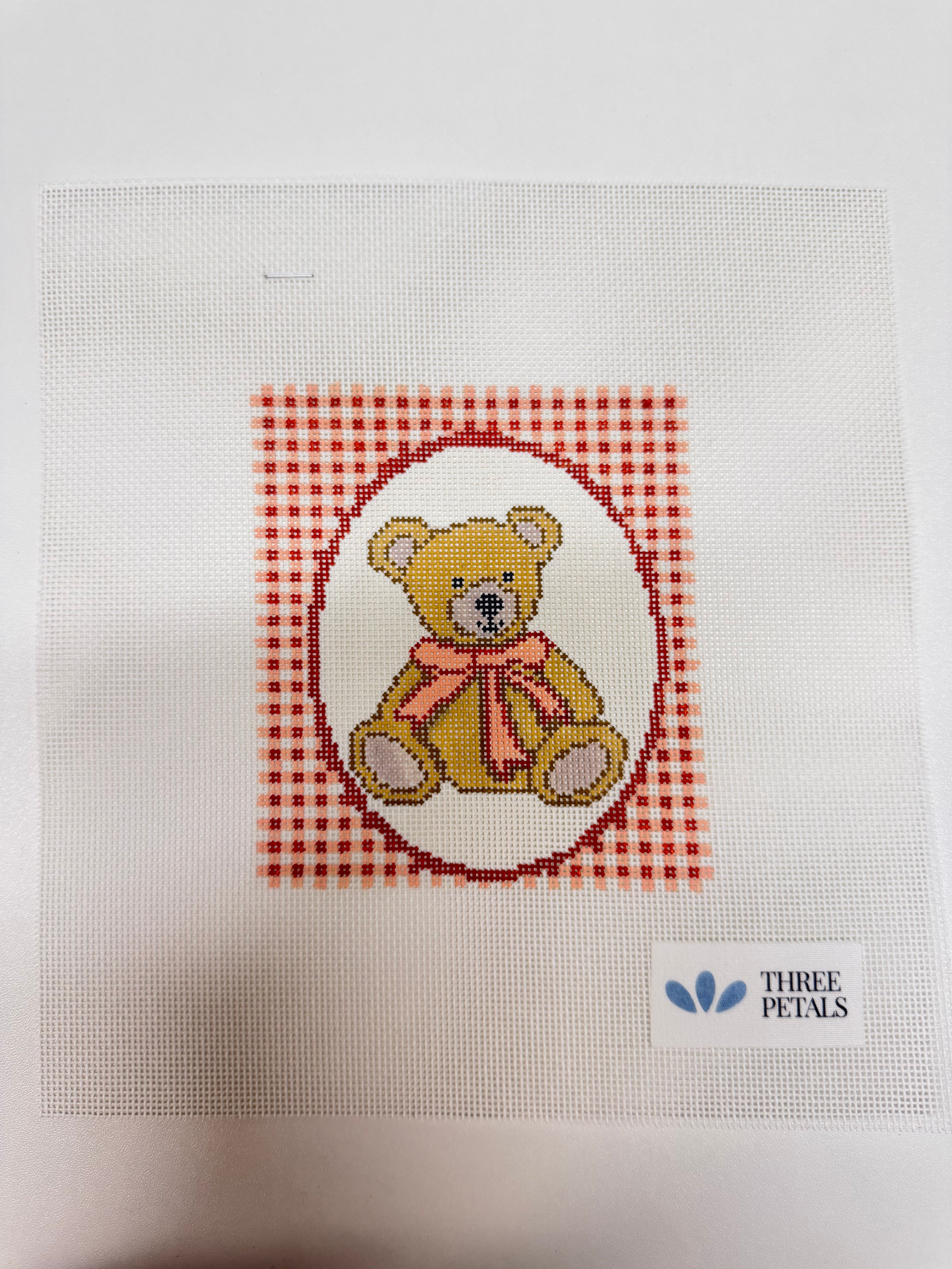 Pink Gingham Teddy Bear