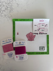Mini Pink Shell Canvas