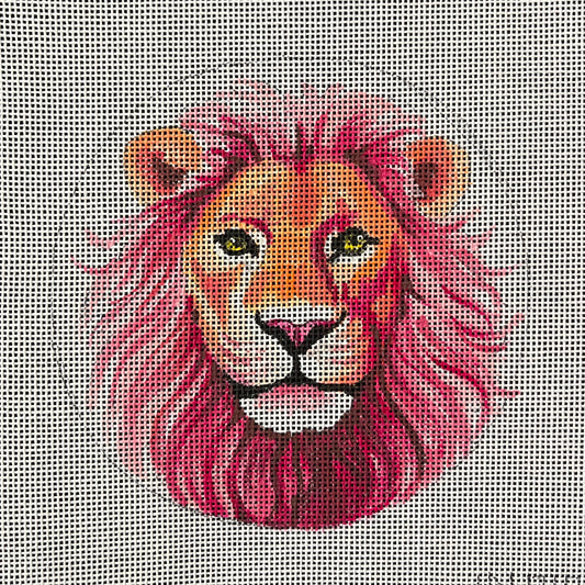 Pink Lion Canvas