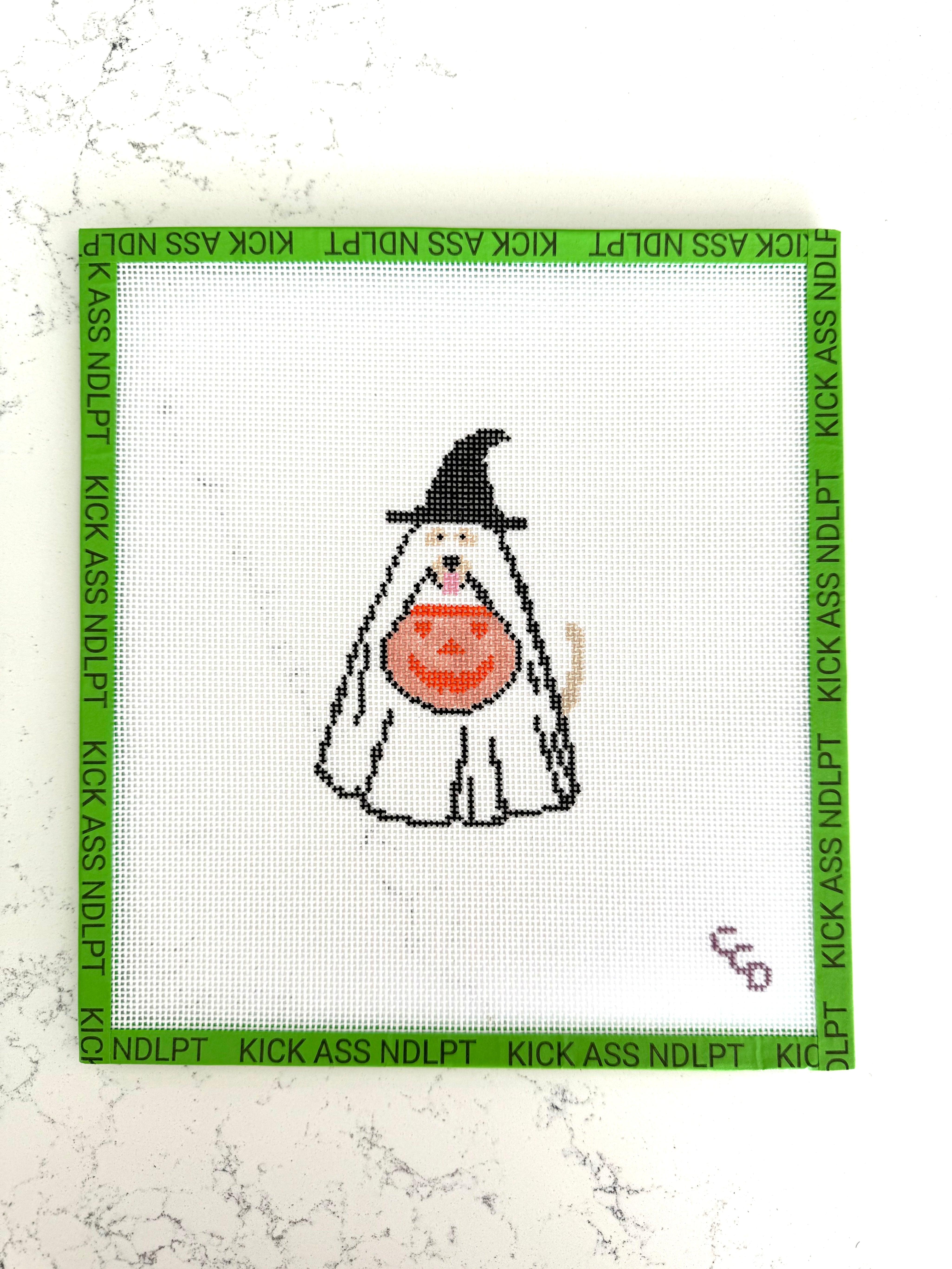 Halloween Ghost Dog Canvas