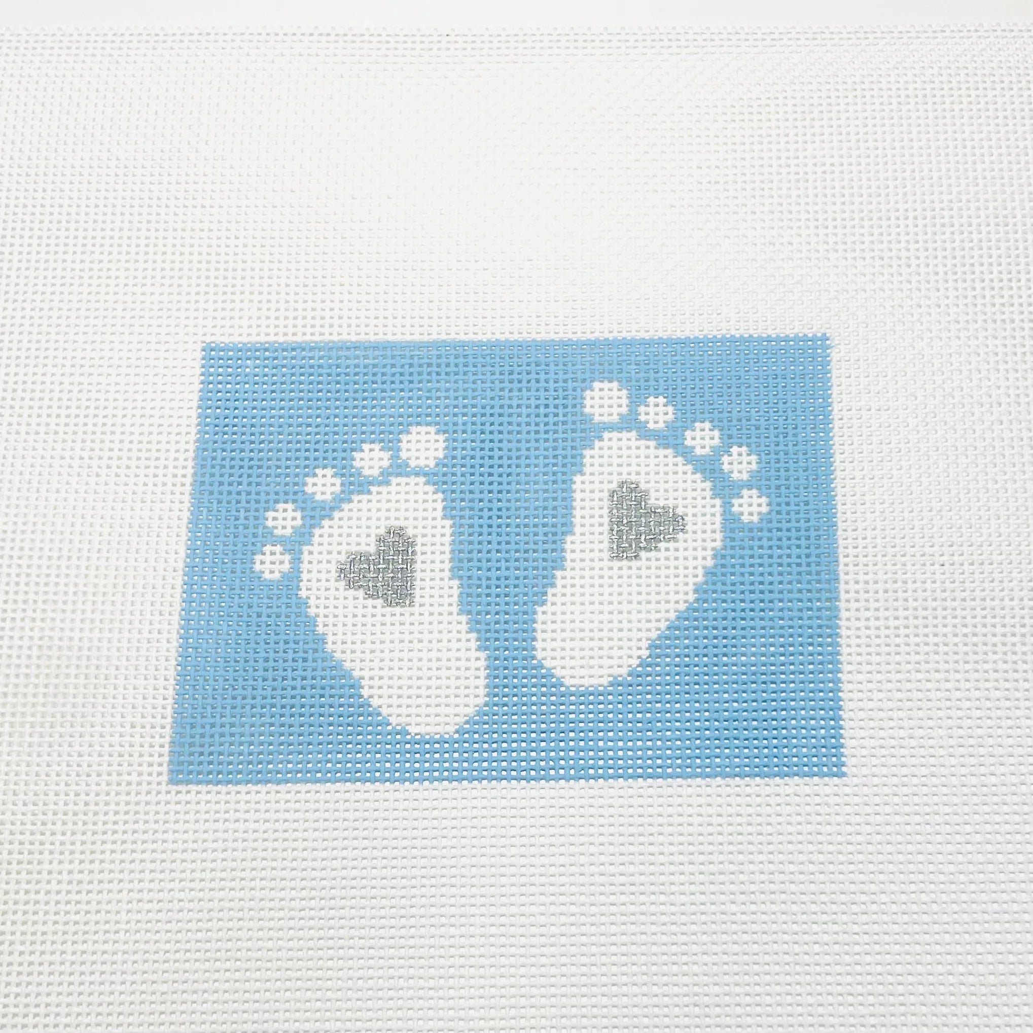 Blue Baby Feet Canvas