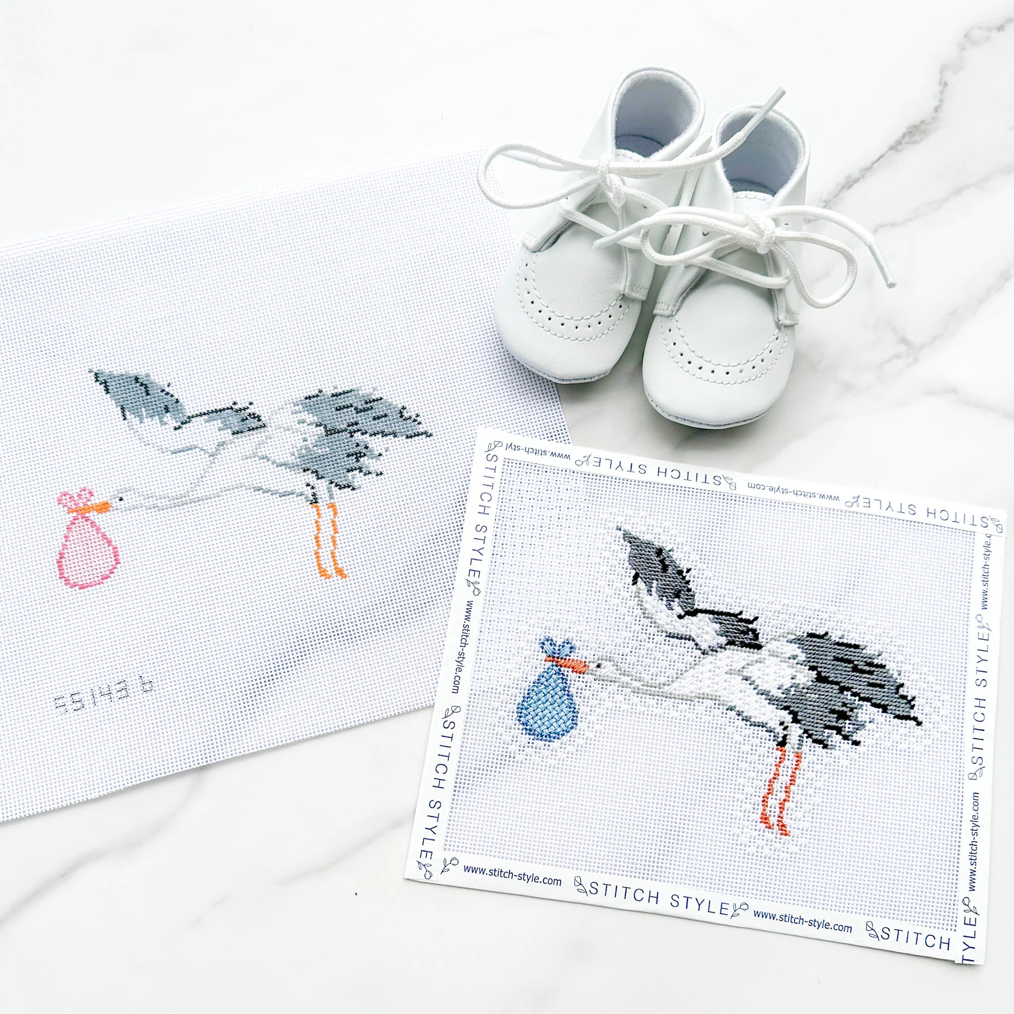 Blue Stork Canvas