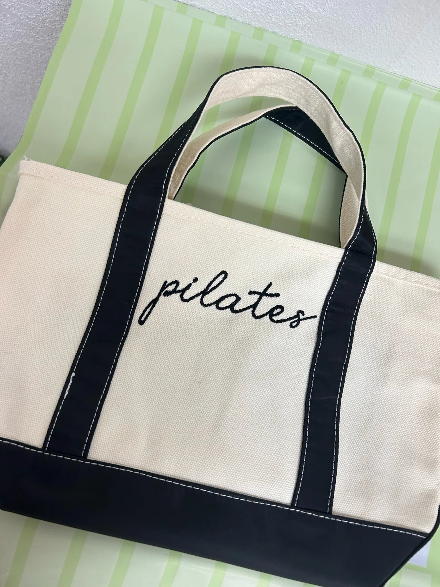 Mini Canvas Tote – Black
