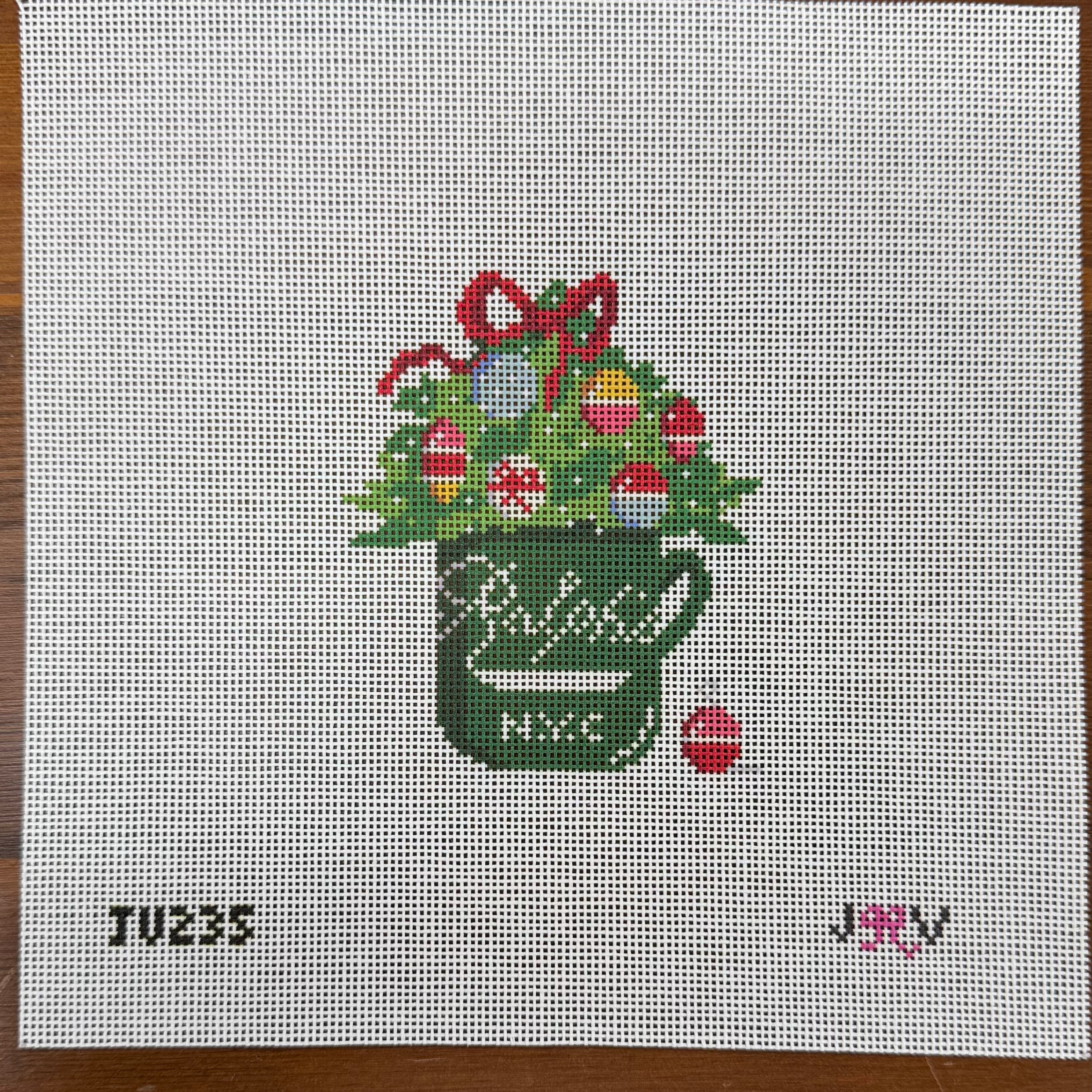 Ralph's Christmas Coffee Cup Canvas