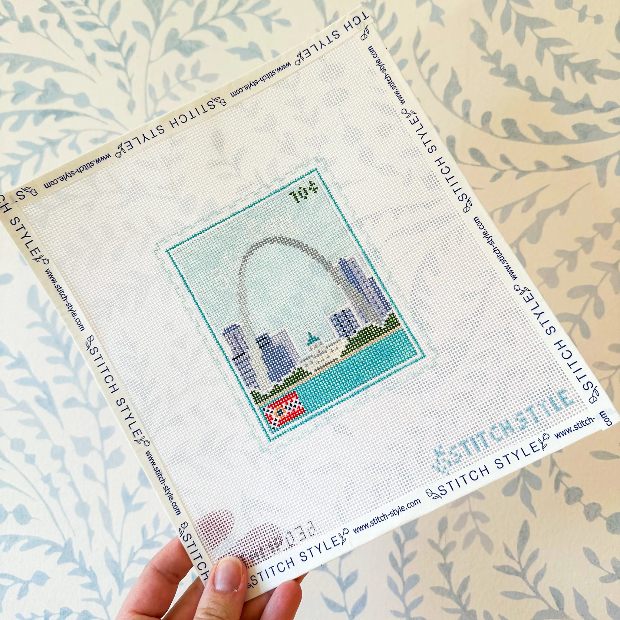 St Louis Travel Stamp Canvas