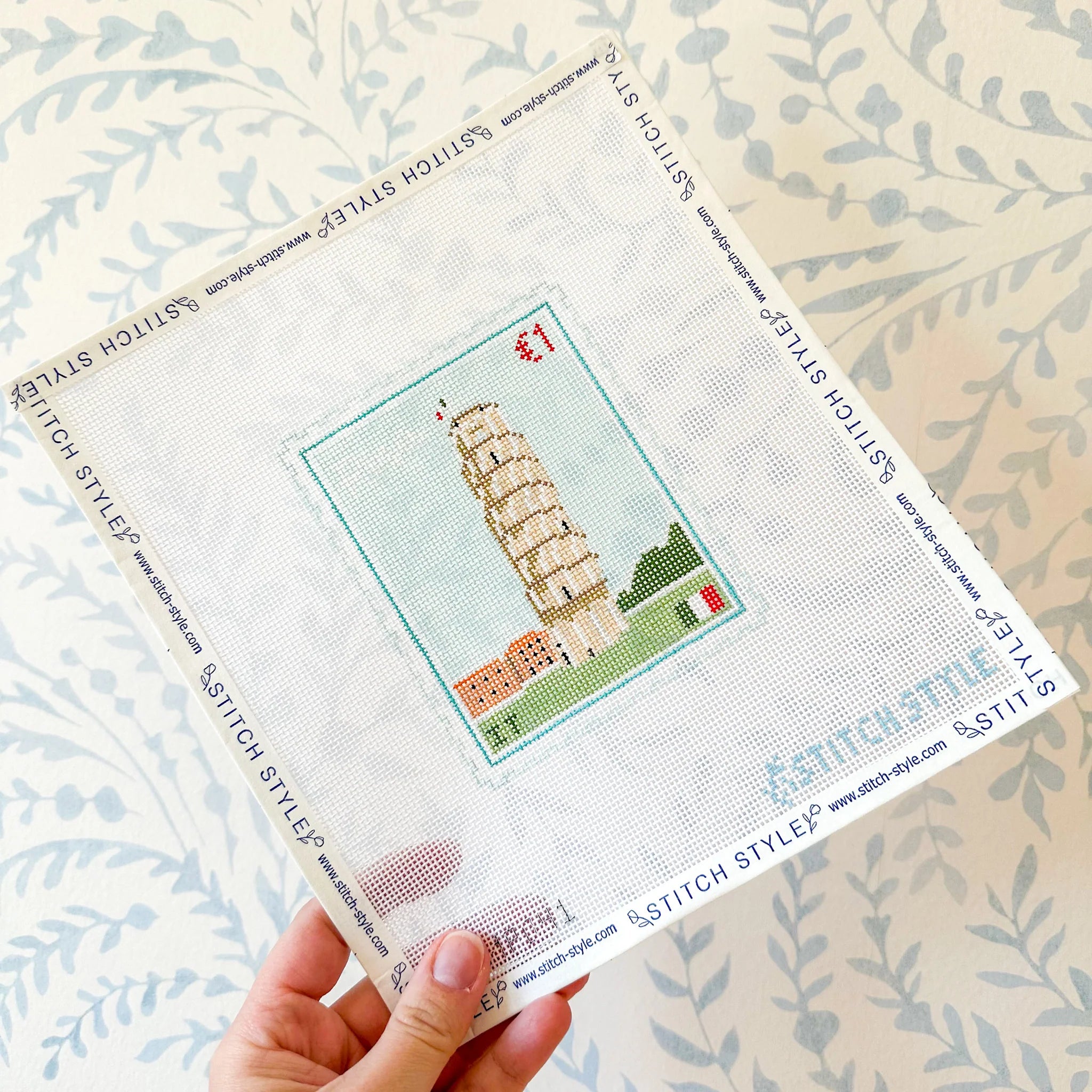 Pisa Travel Stamp Canvas