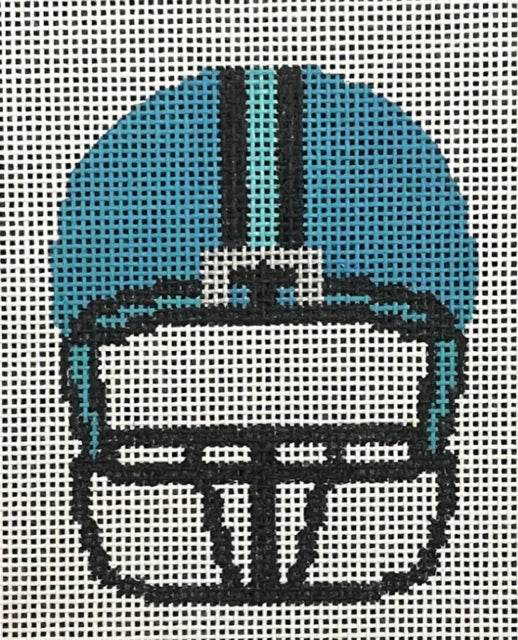 Blue Football Helmet Canvas