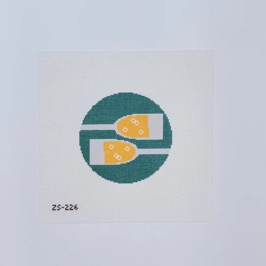 Bubbly Round Canvas