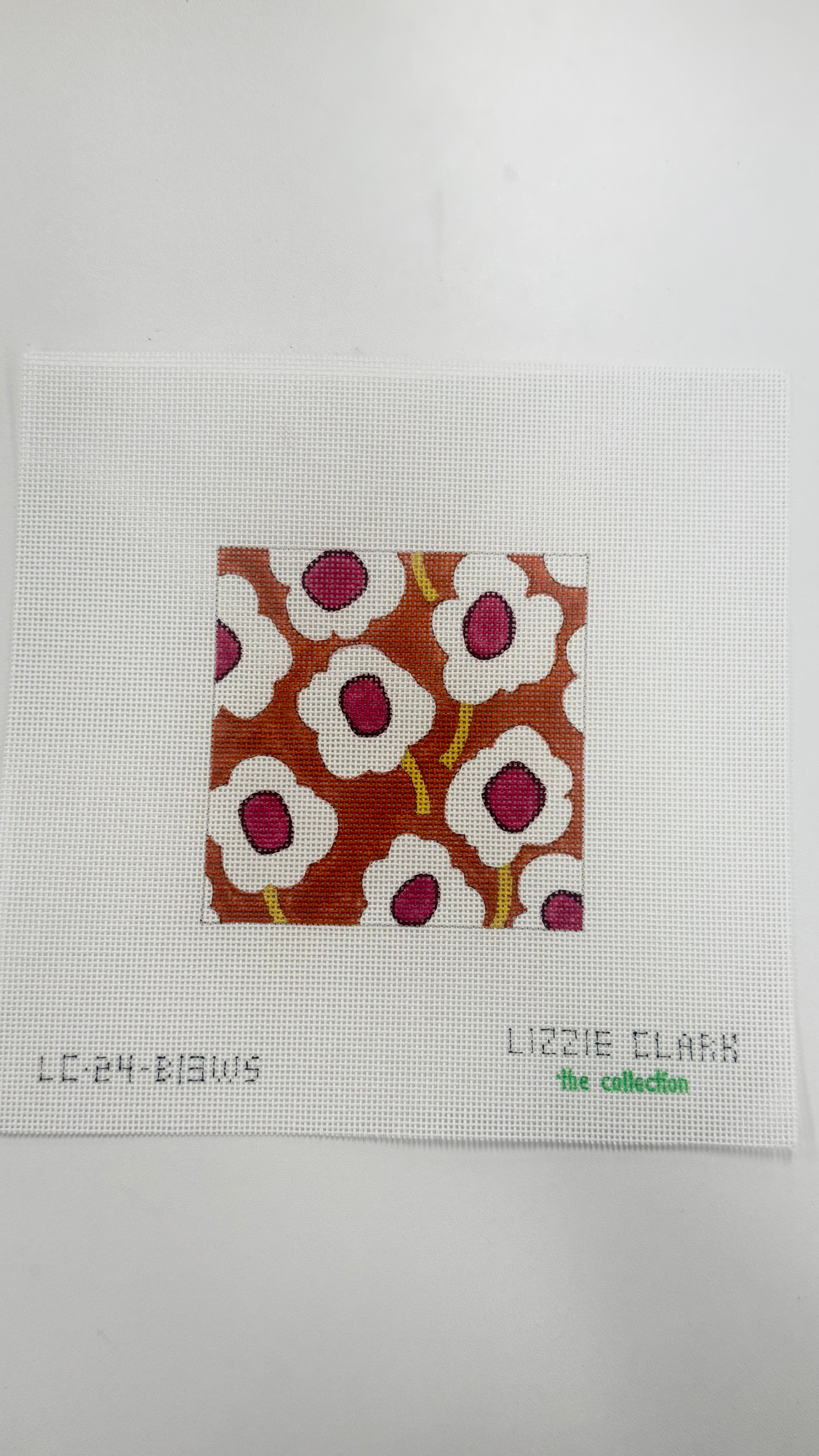 Modern Flower White Canvas