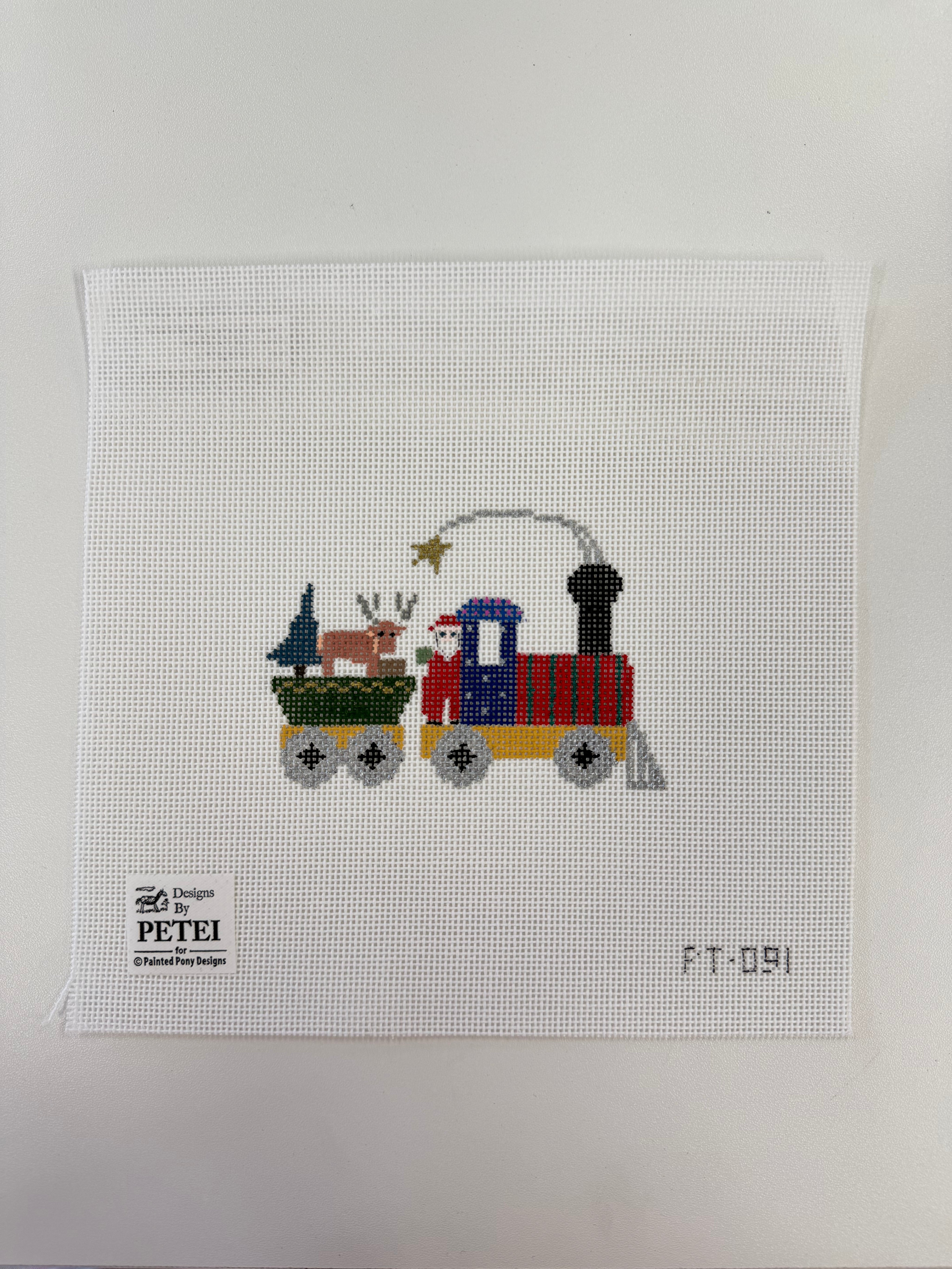 Santa Train Canvas