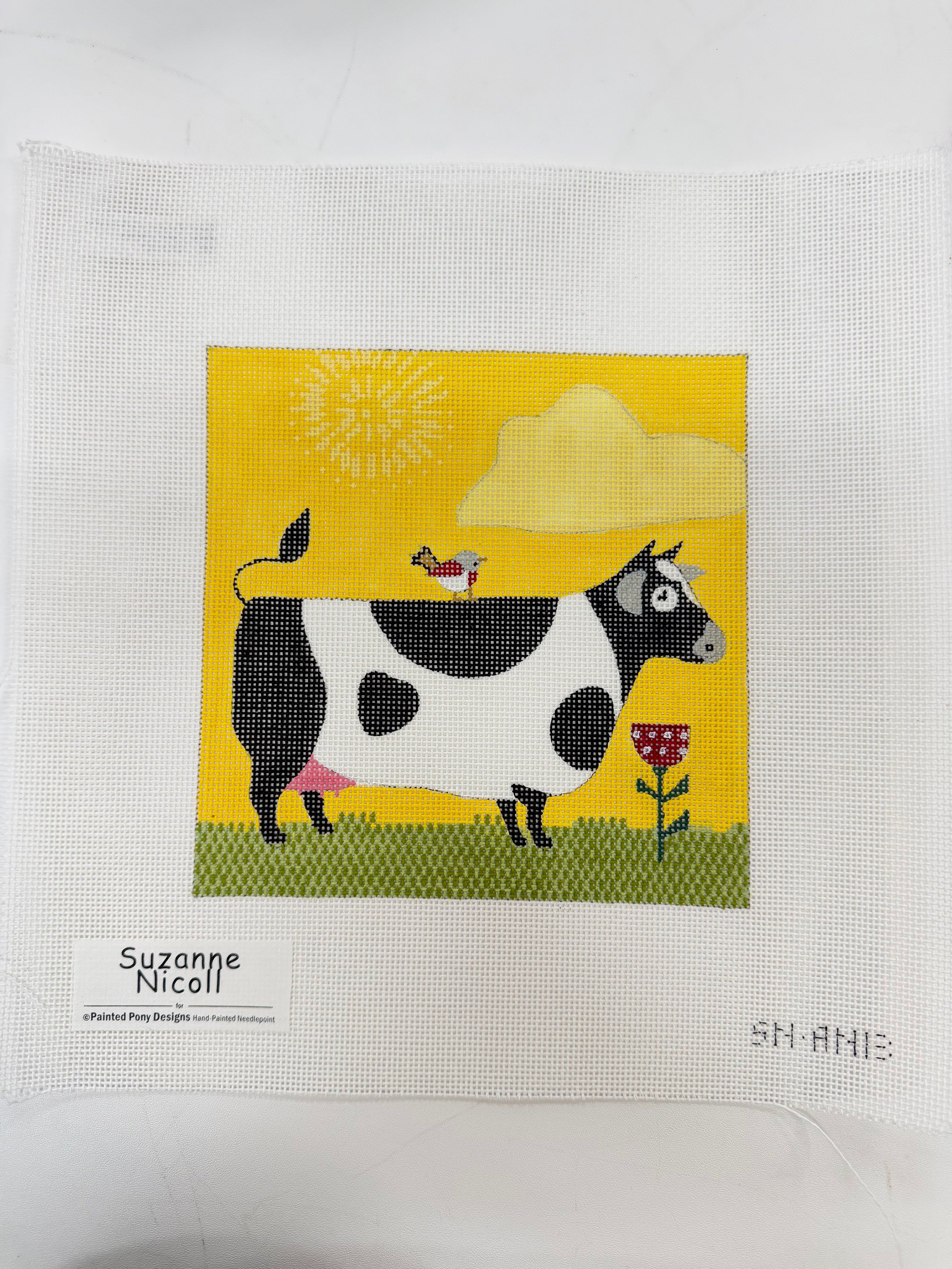 Cow & Bird Canvas