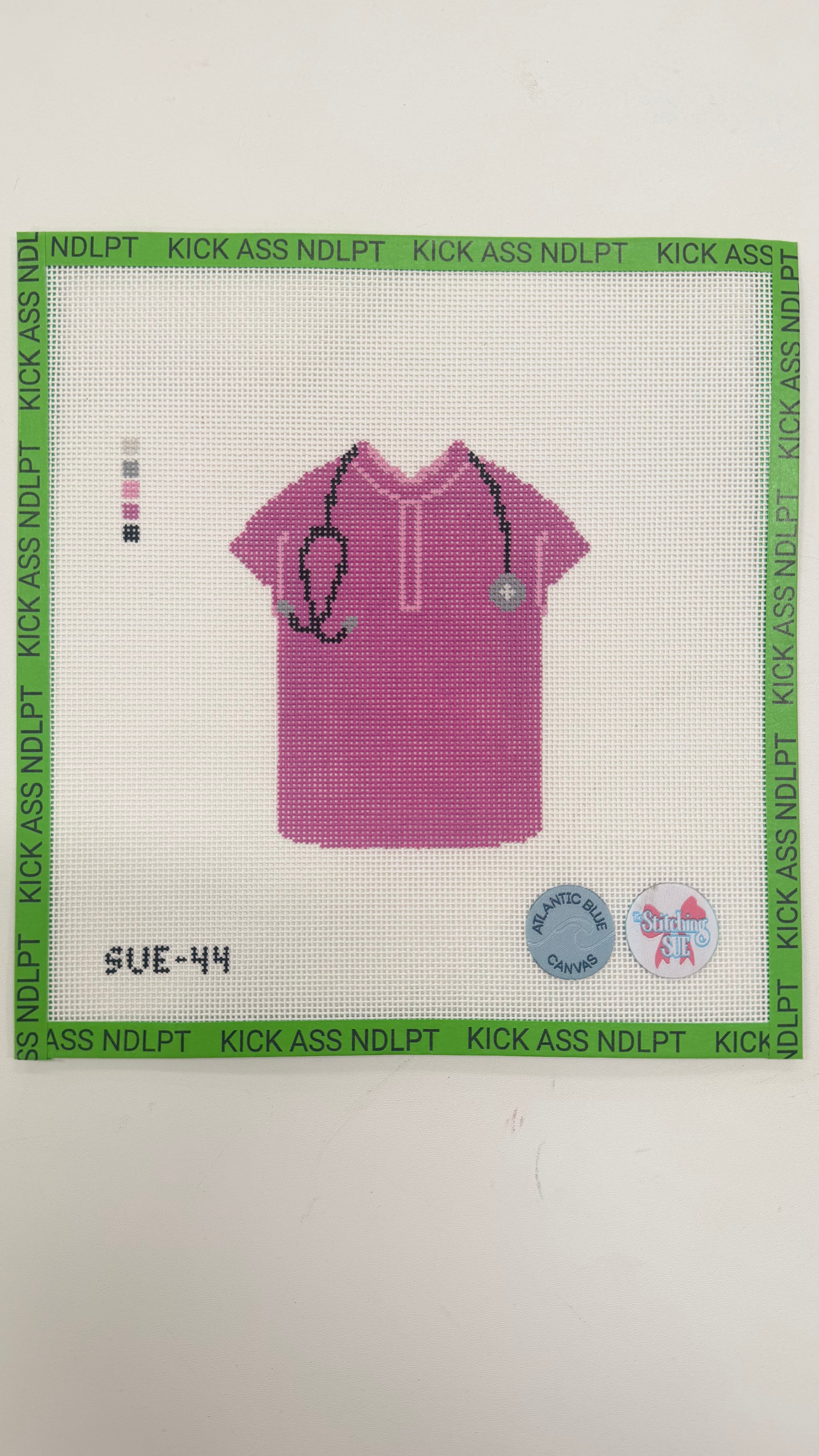 Pink Scrub Top Canvas