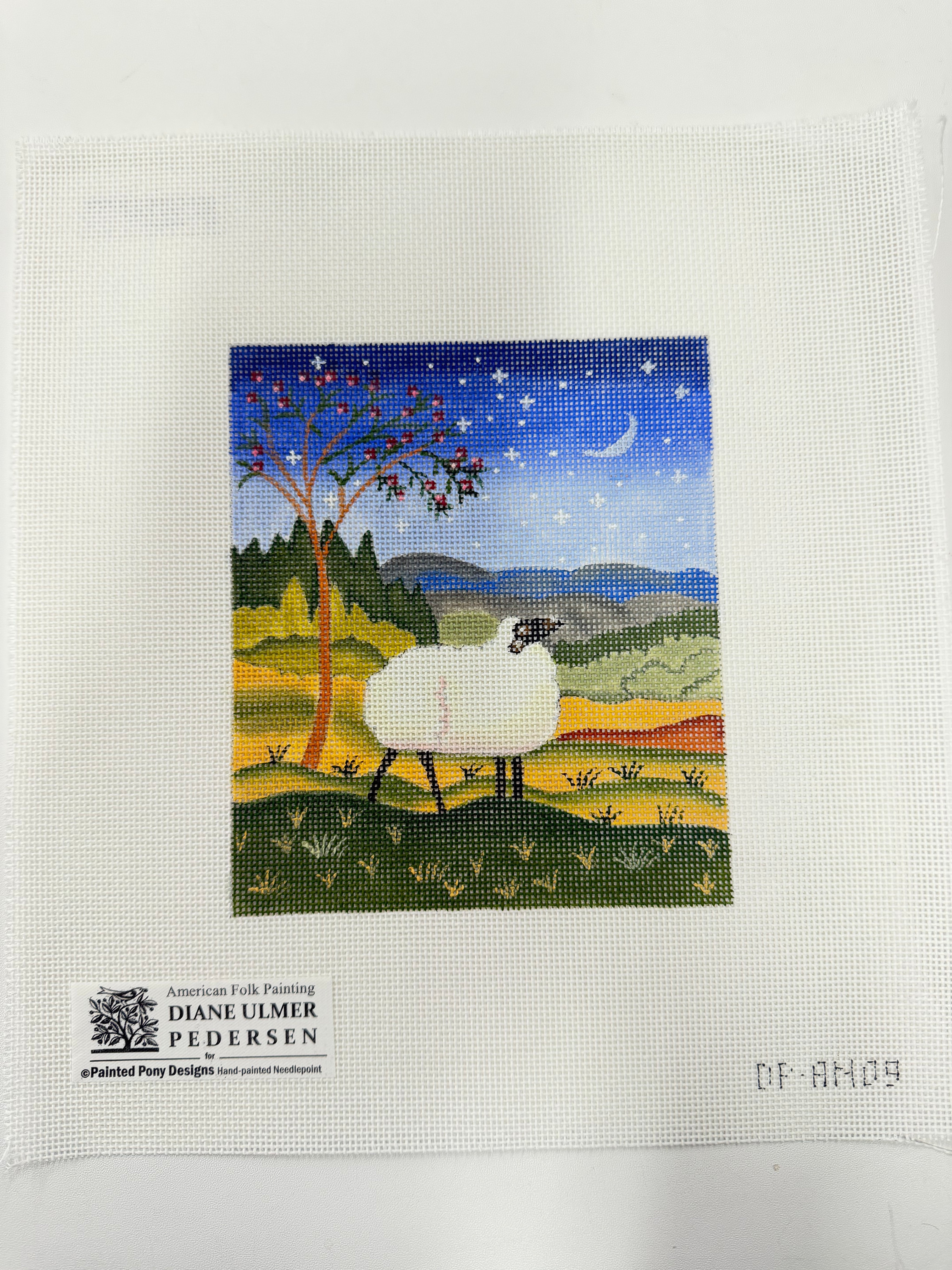 Starry Night Sheep Canvas