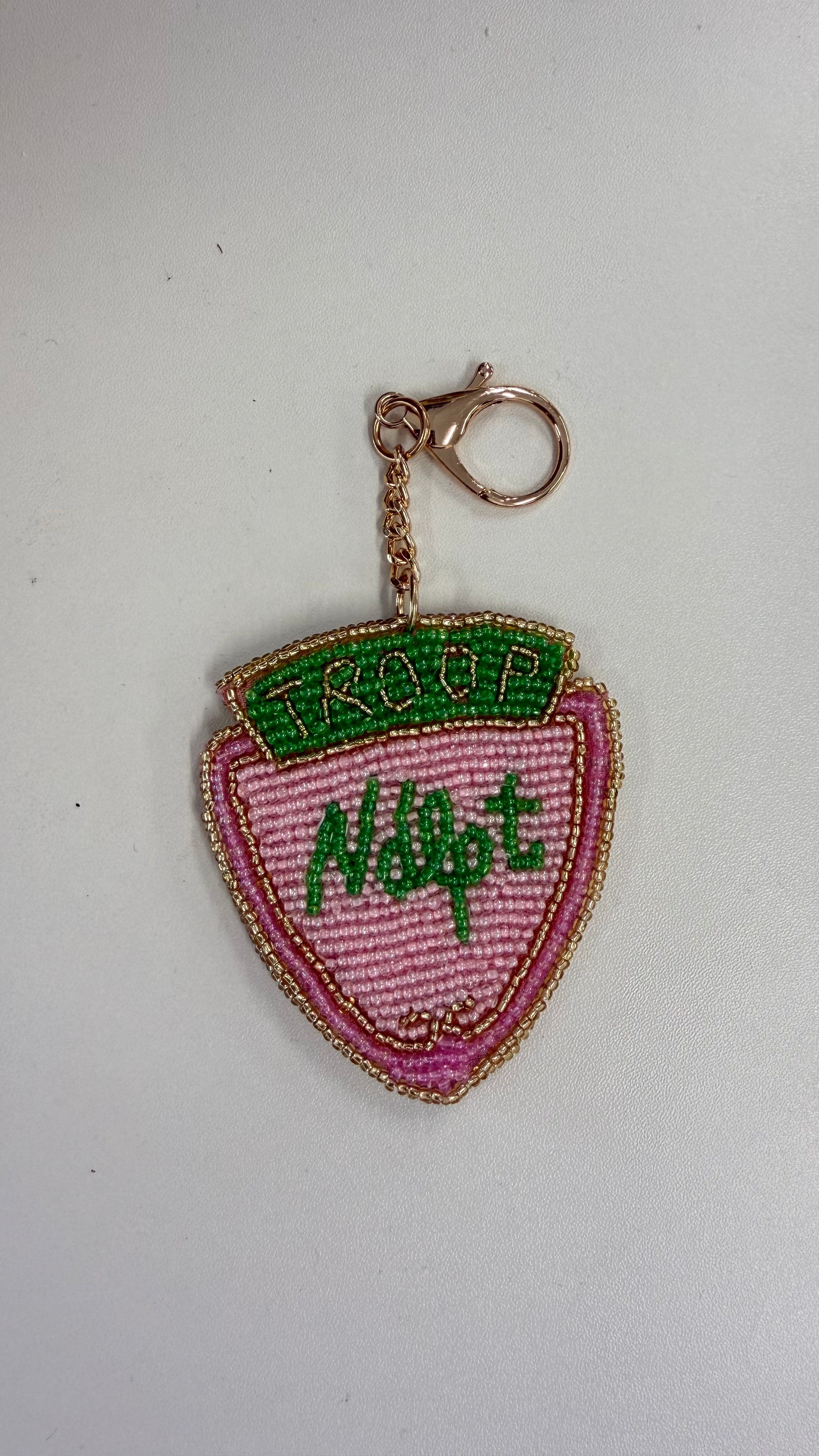 Troop NDLPT Beaded Bag Charm