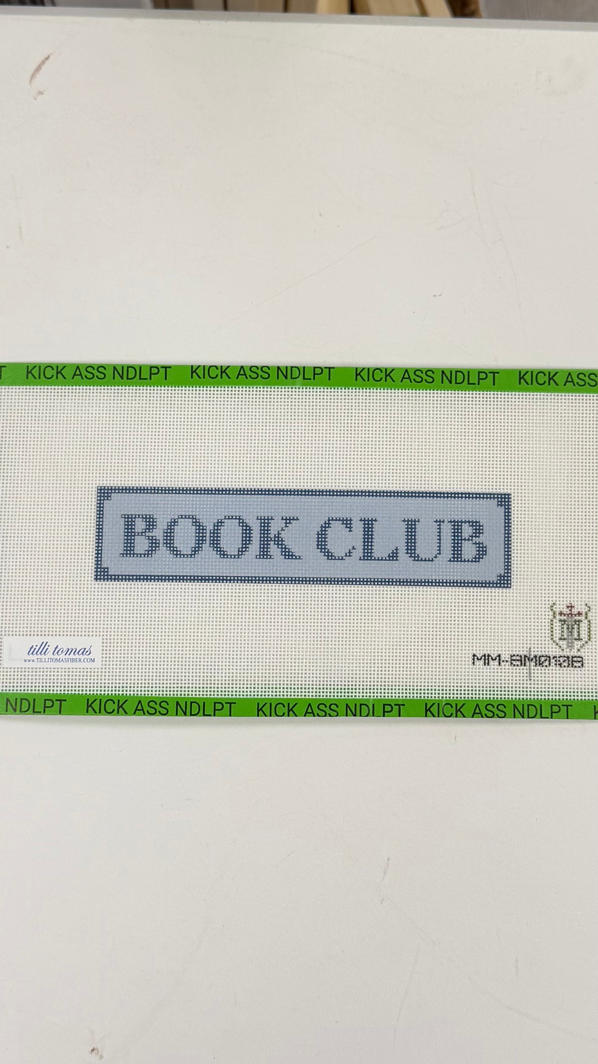 Book Club Blue Canvas