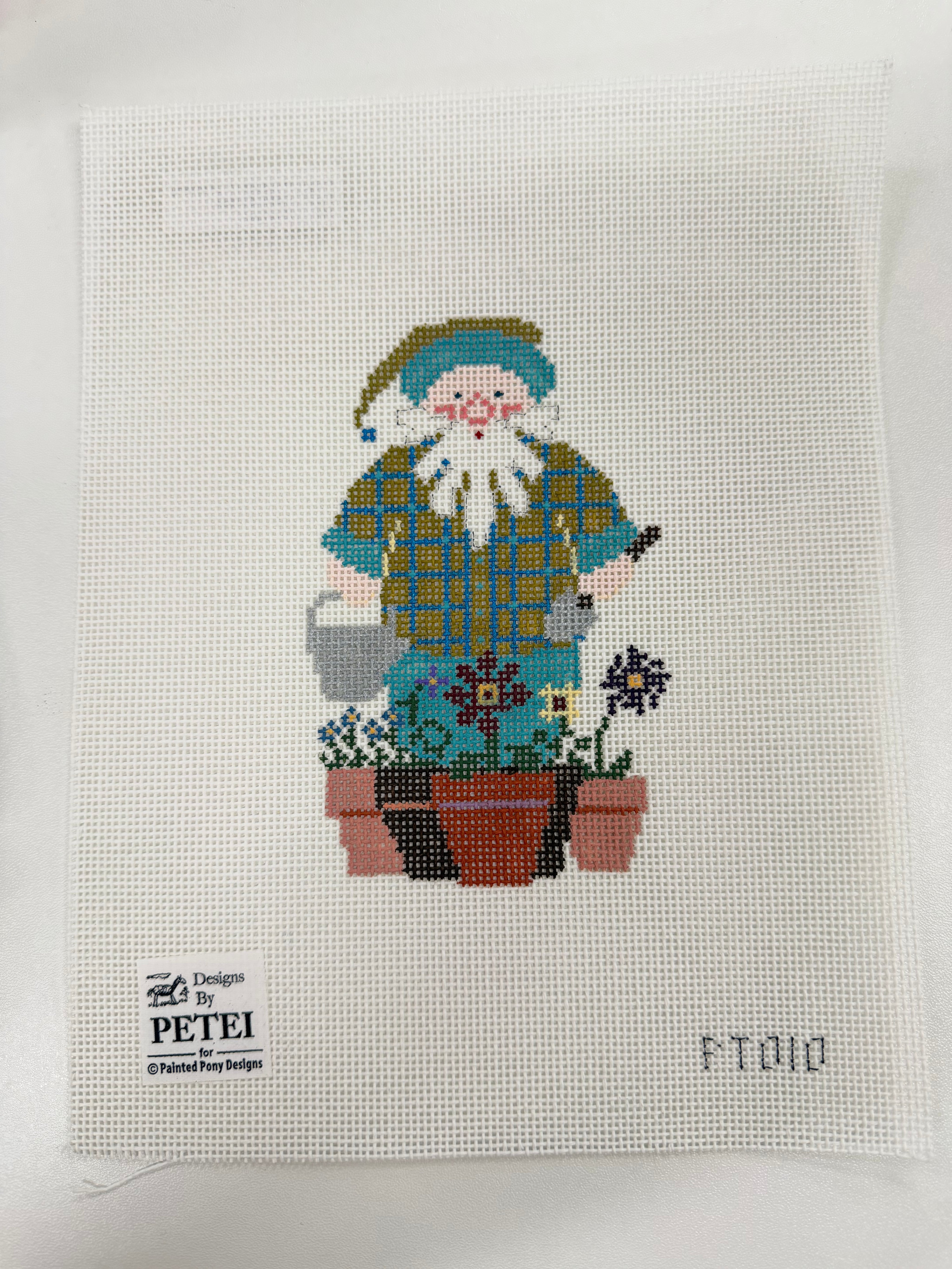Flower Santa Canvas