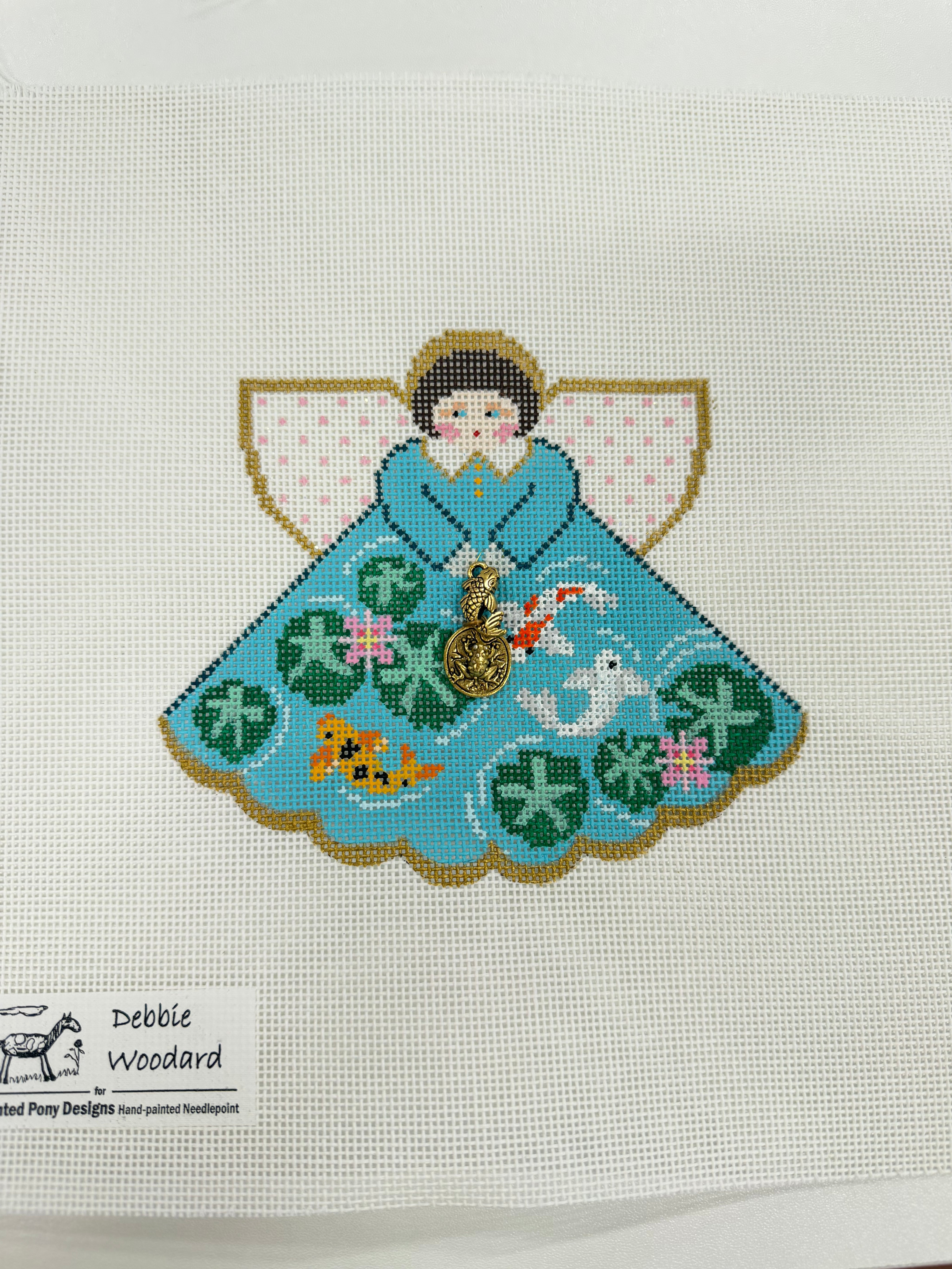 Koi Fish Angel Canvas