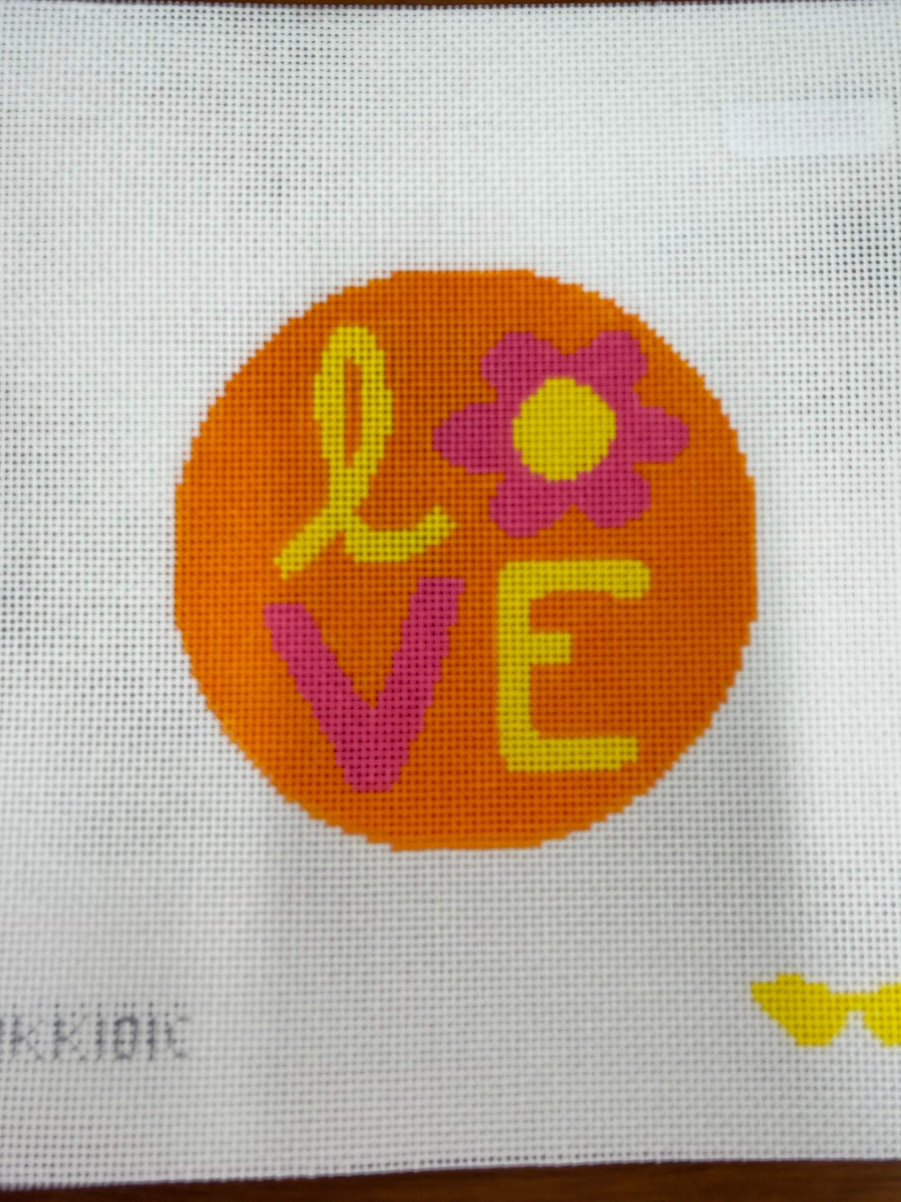 Love Round Canvas