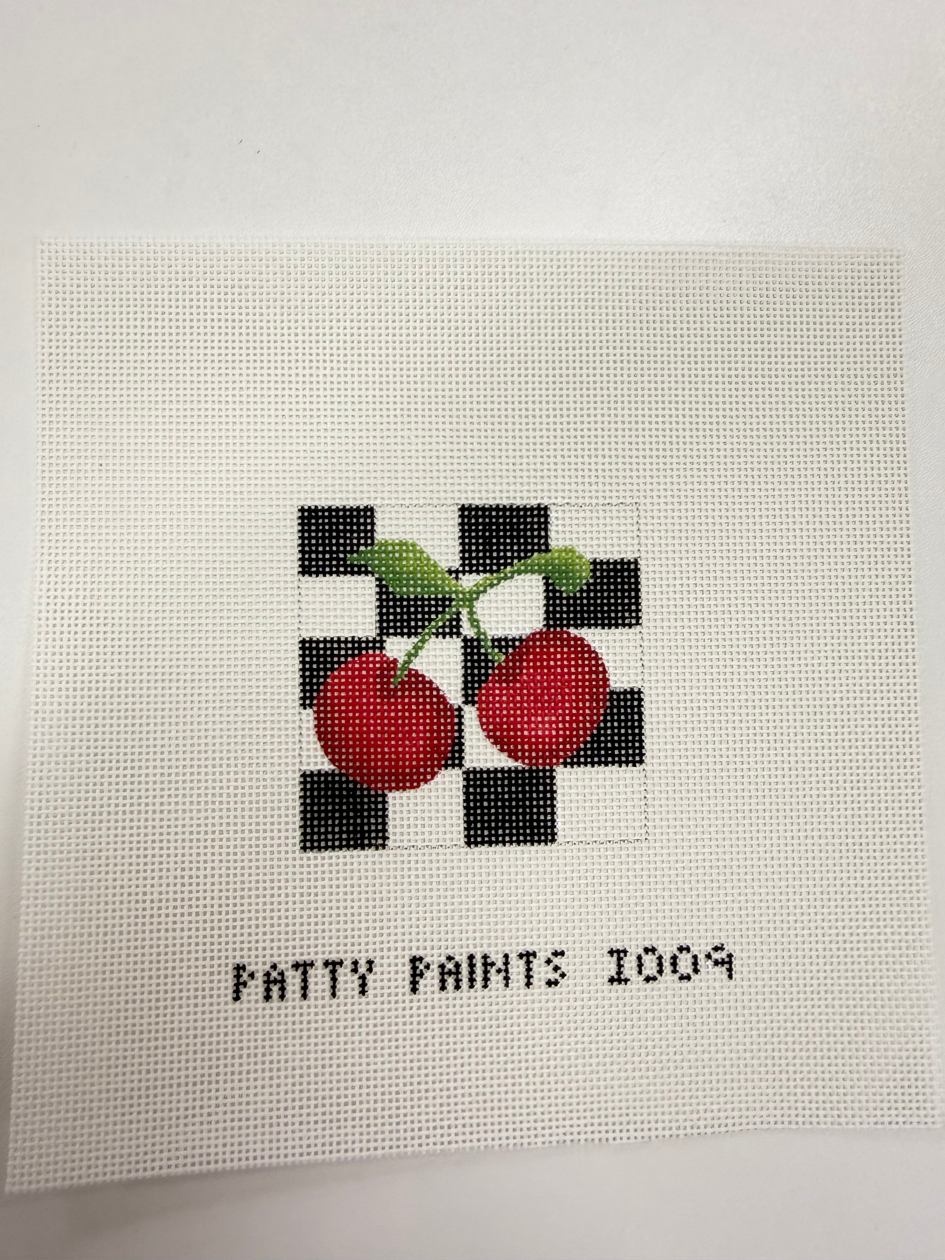 Checkered Cherry Canvas