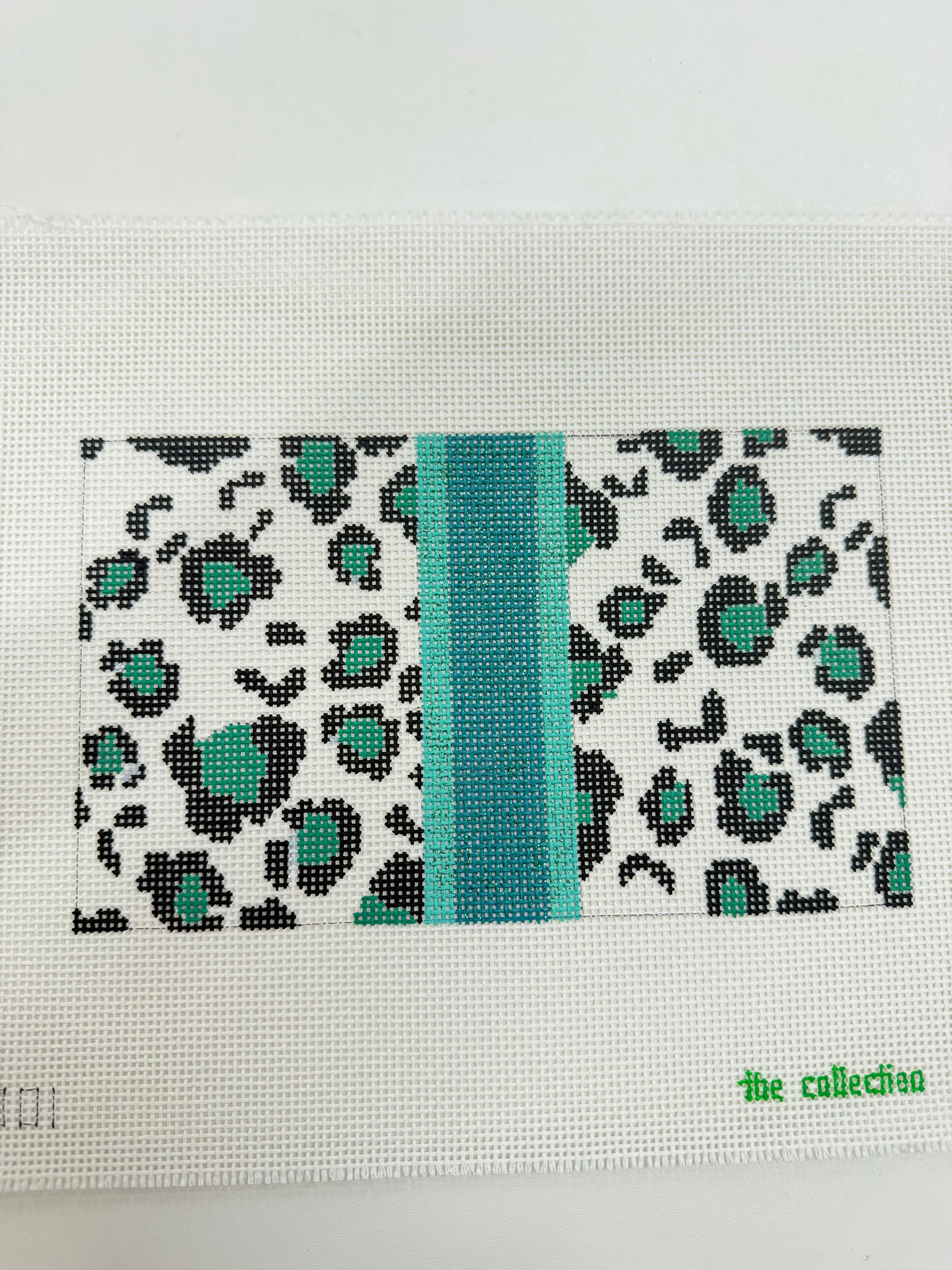 Leopard Aqua Canvas