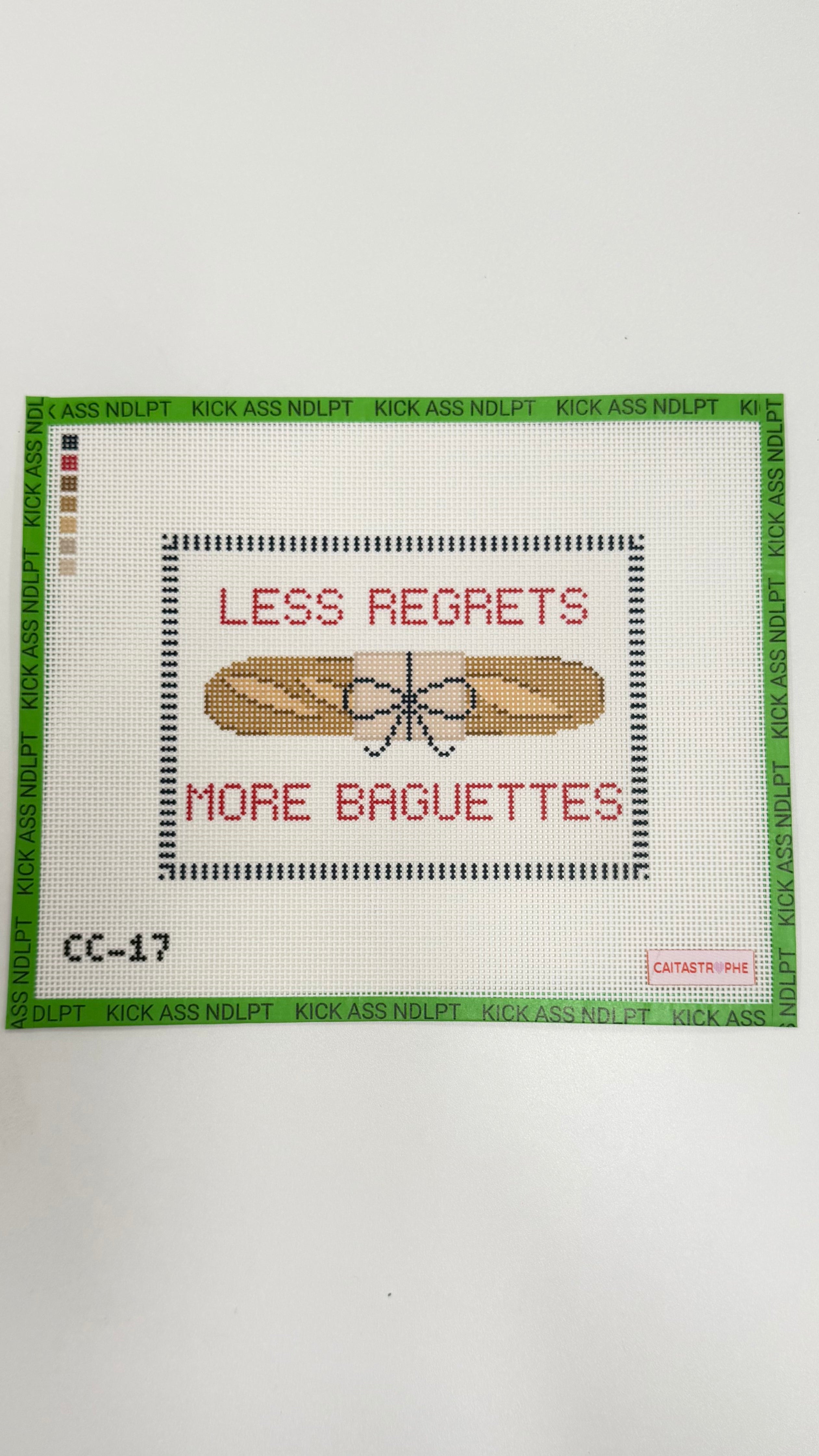 Less Regrets, More Baguettes Canvas