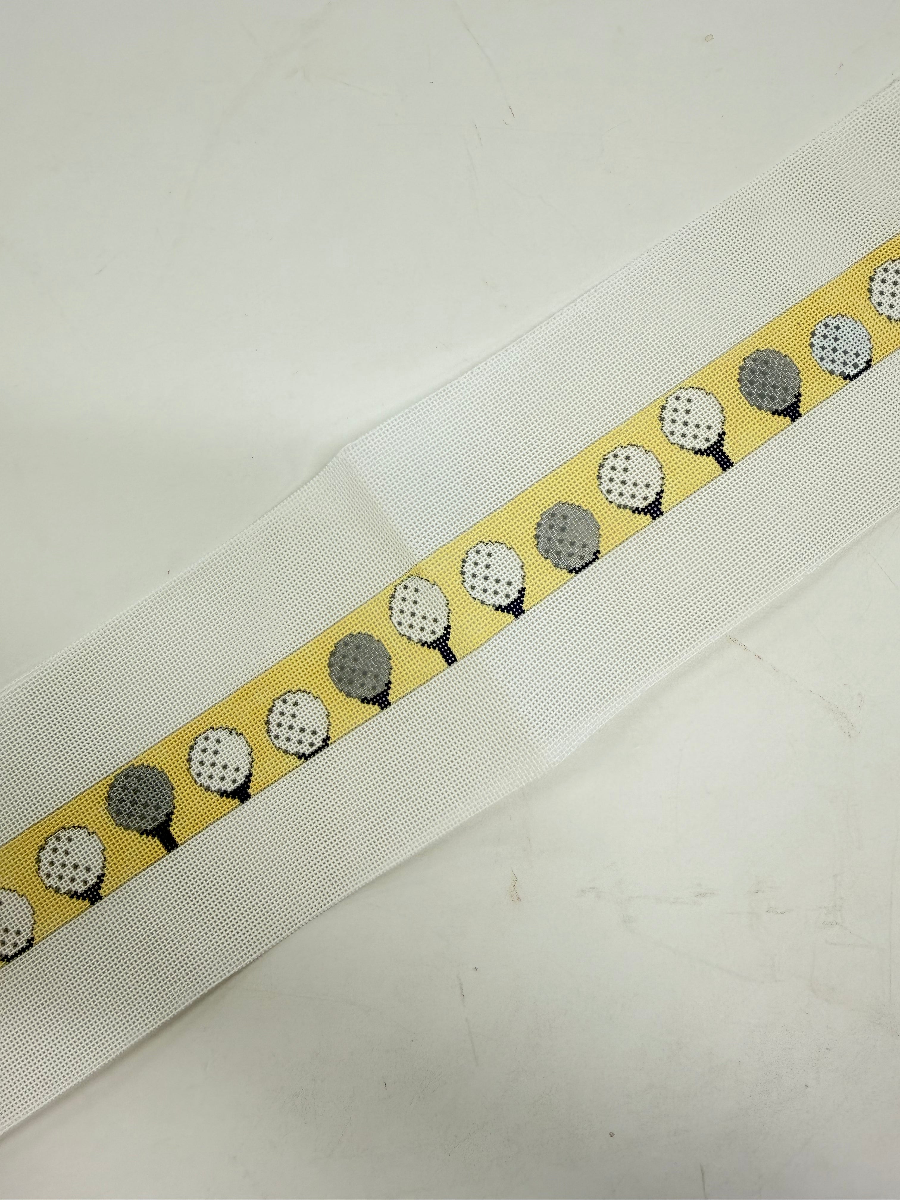 Golf Balls with Yellow Background Belt Canvas