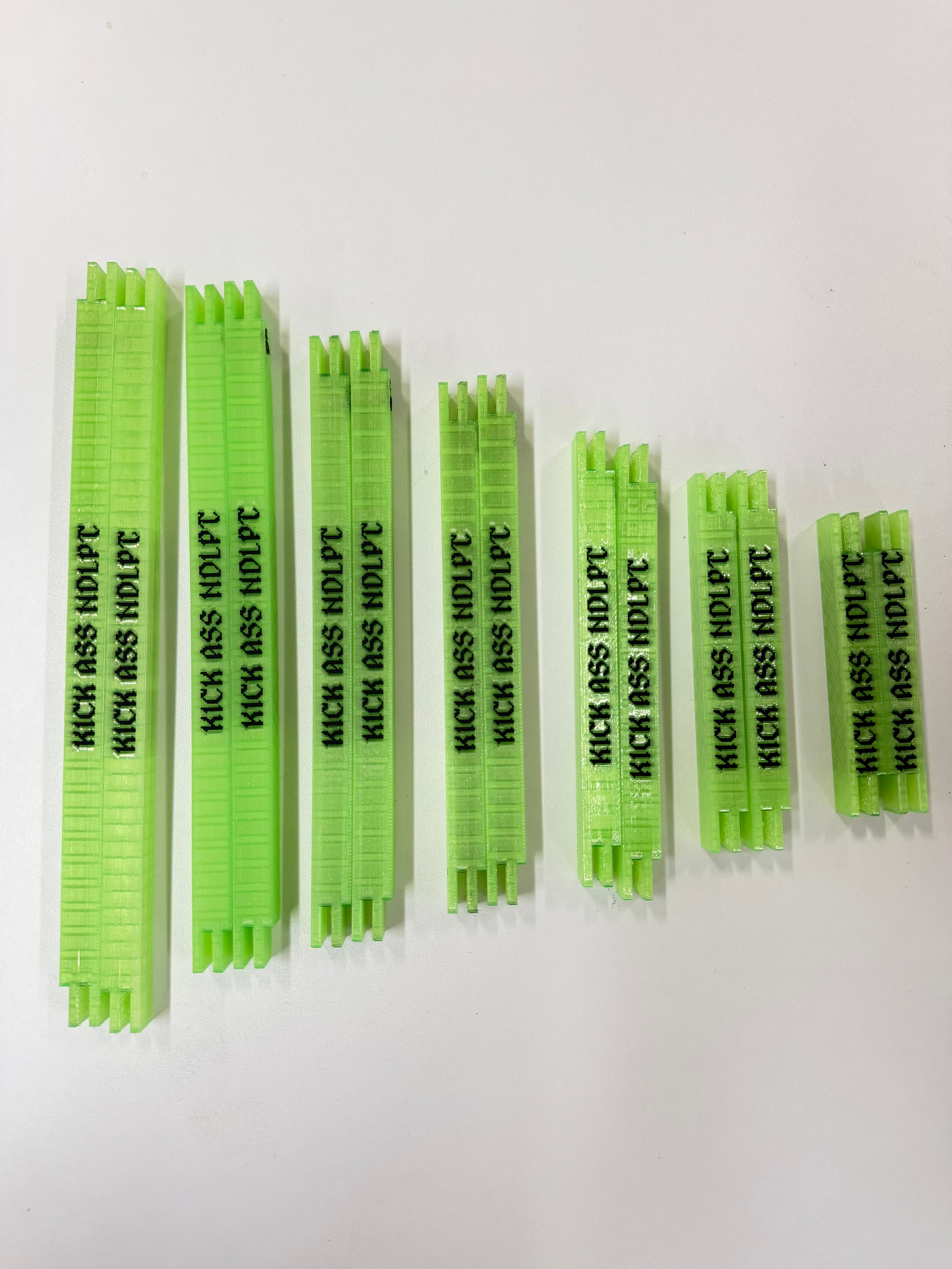 KICK ASS Lime Green Glitter Stretcher Bars