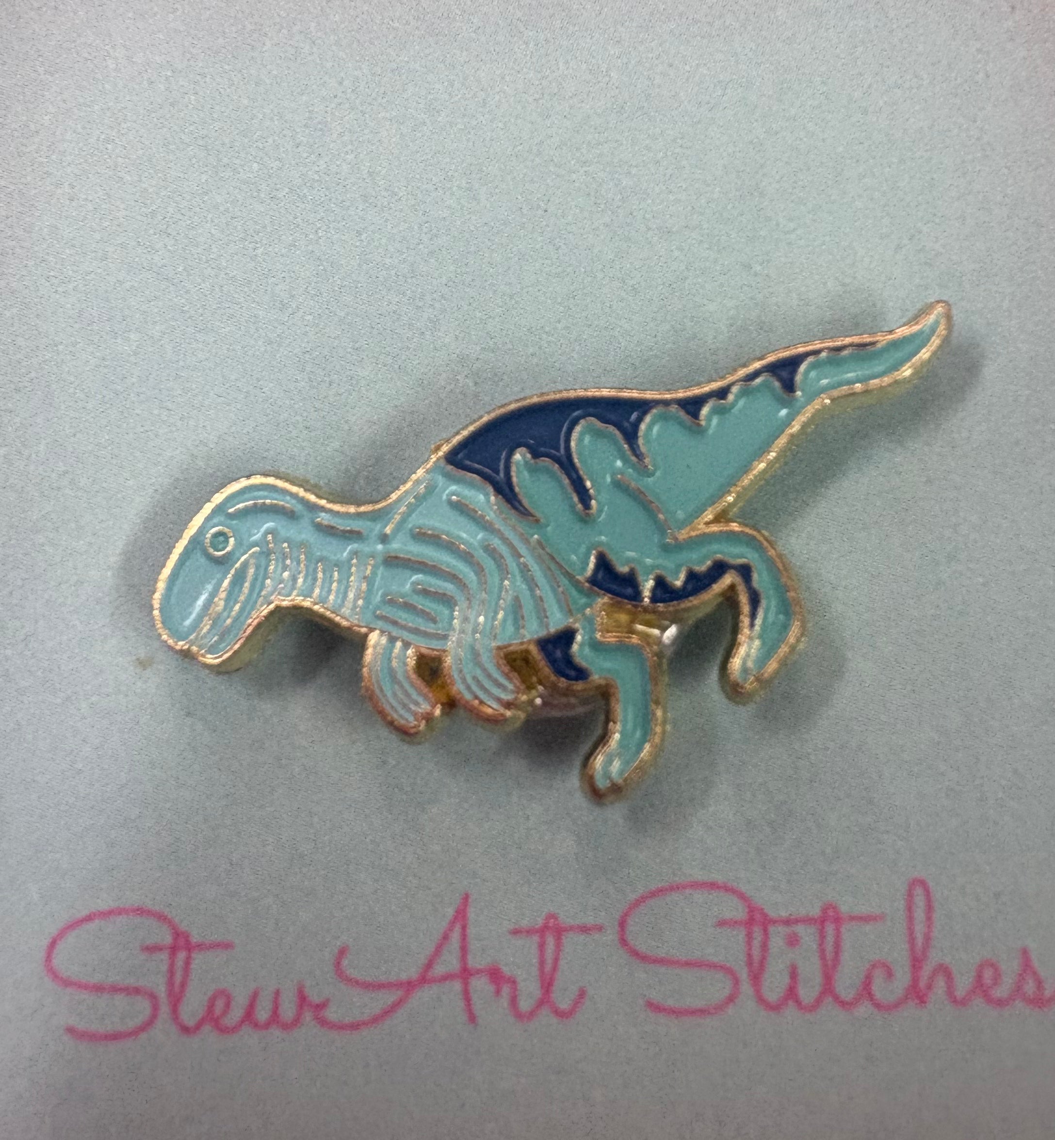 Blue Dinosaur Needle Minder