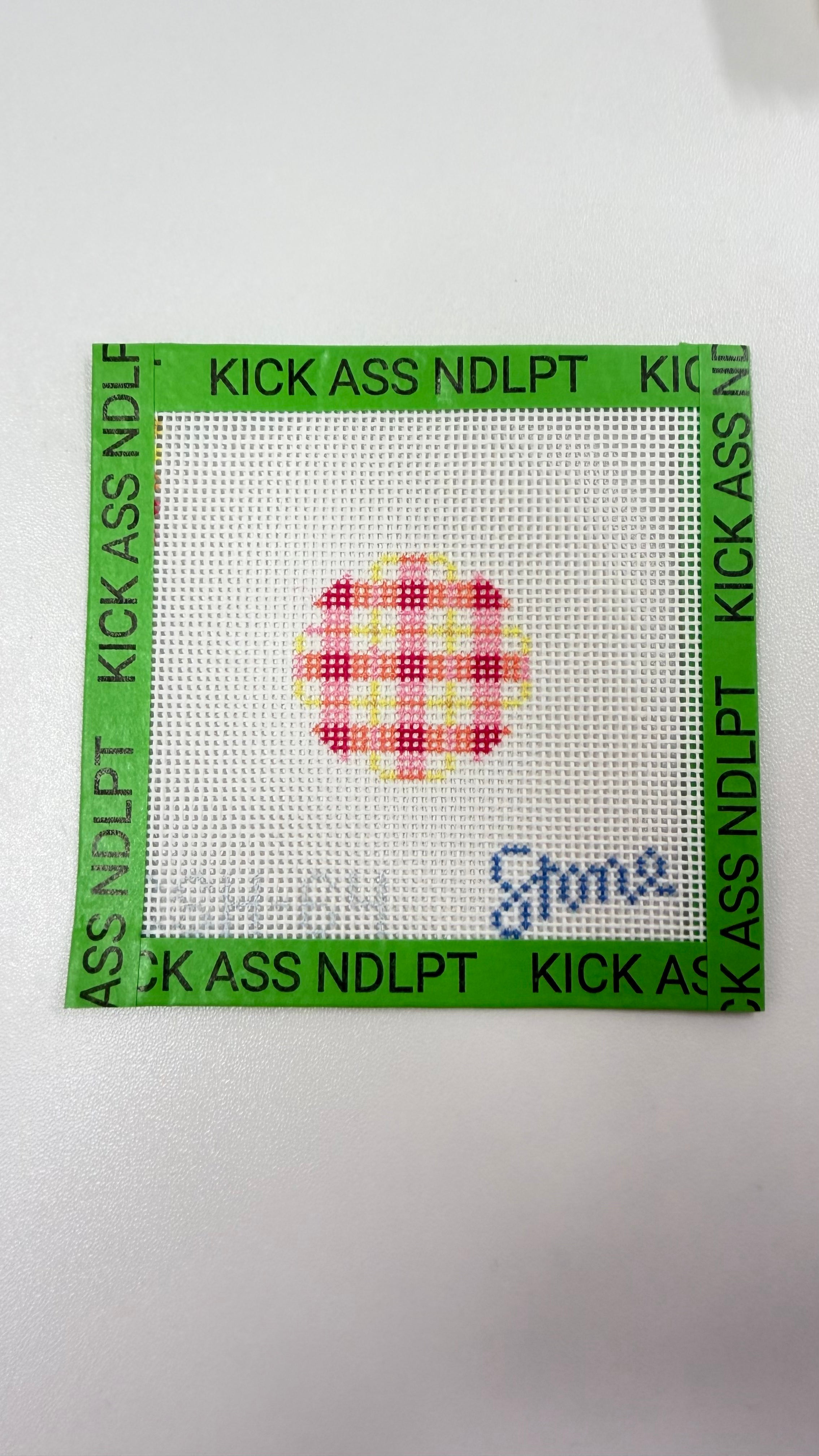 Pink Gingham Mini Canvas