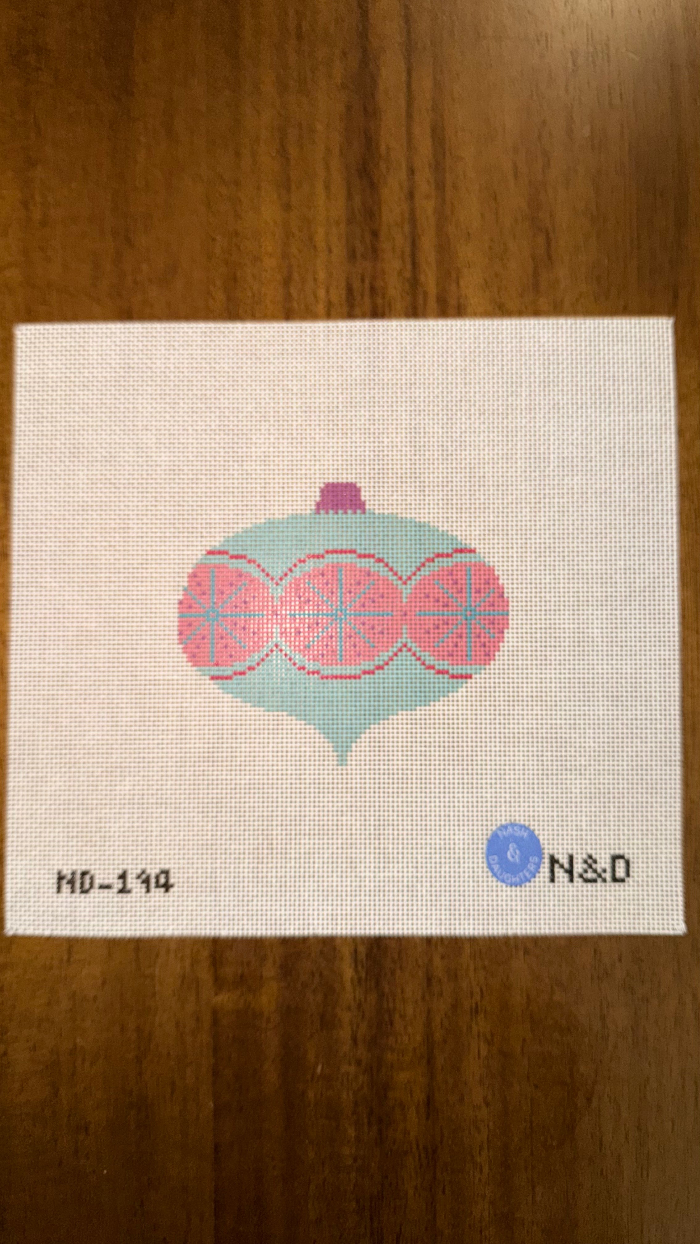 Mid Century Mod Ornament - Starburst Circles Canvas