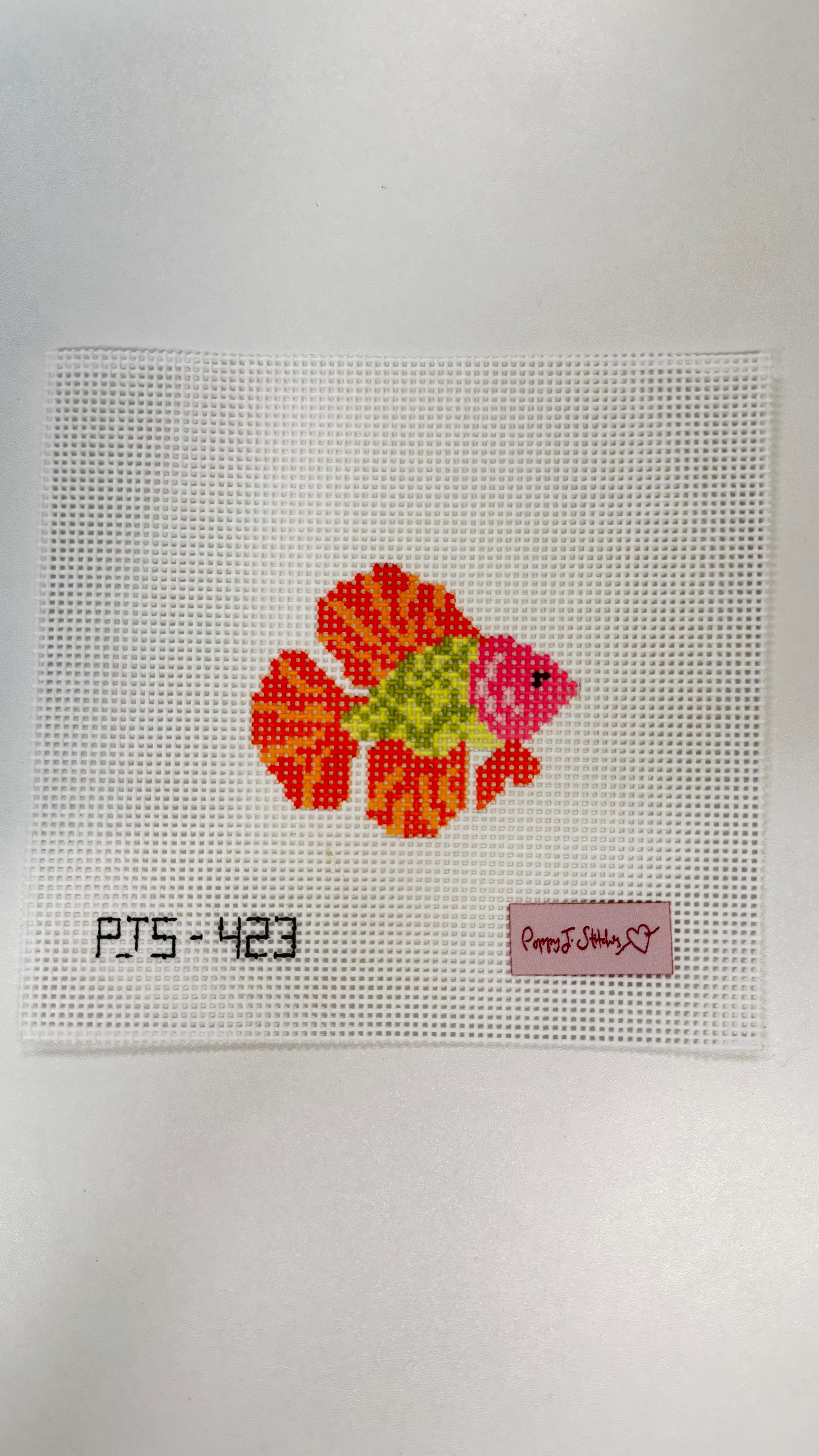 Rainbow Fish - Pink Canvas