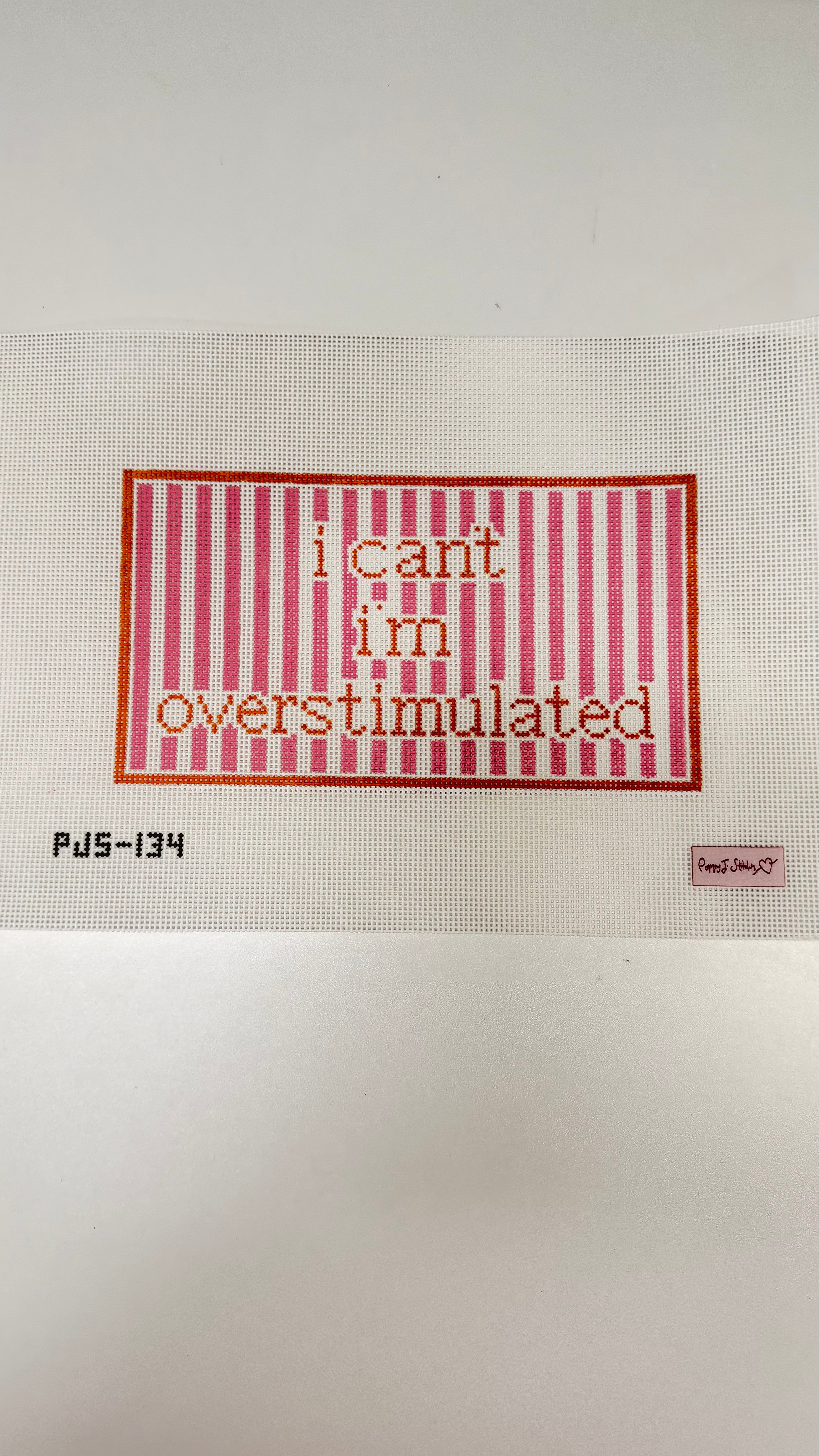 I Can't I'm Overstimulated Canvas