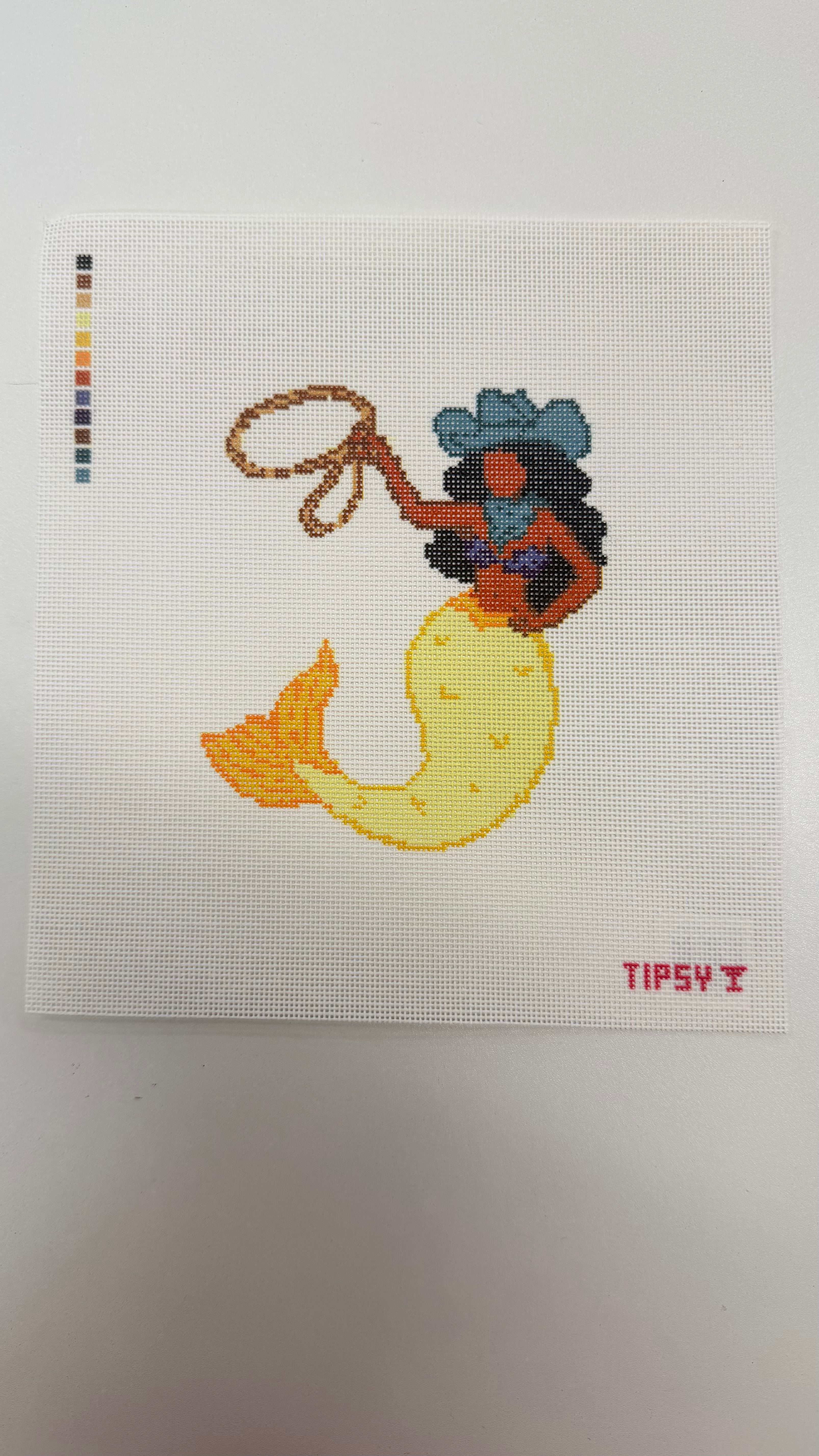 Yellow Cowgirl Mermaid Canvas