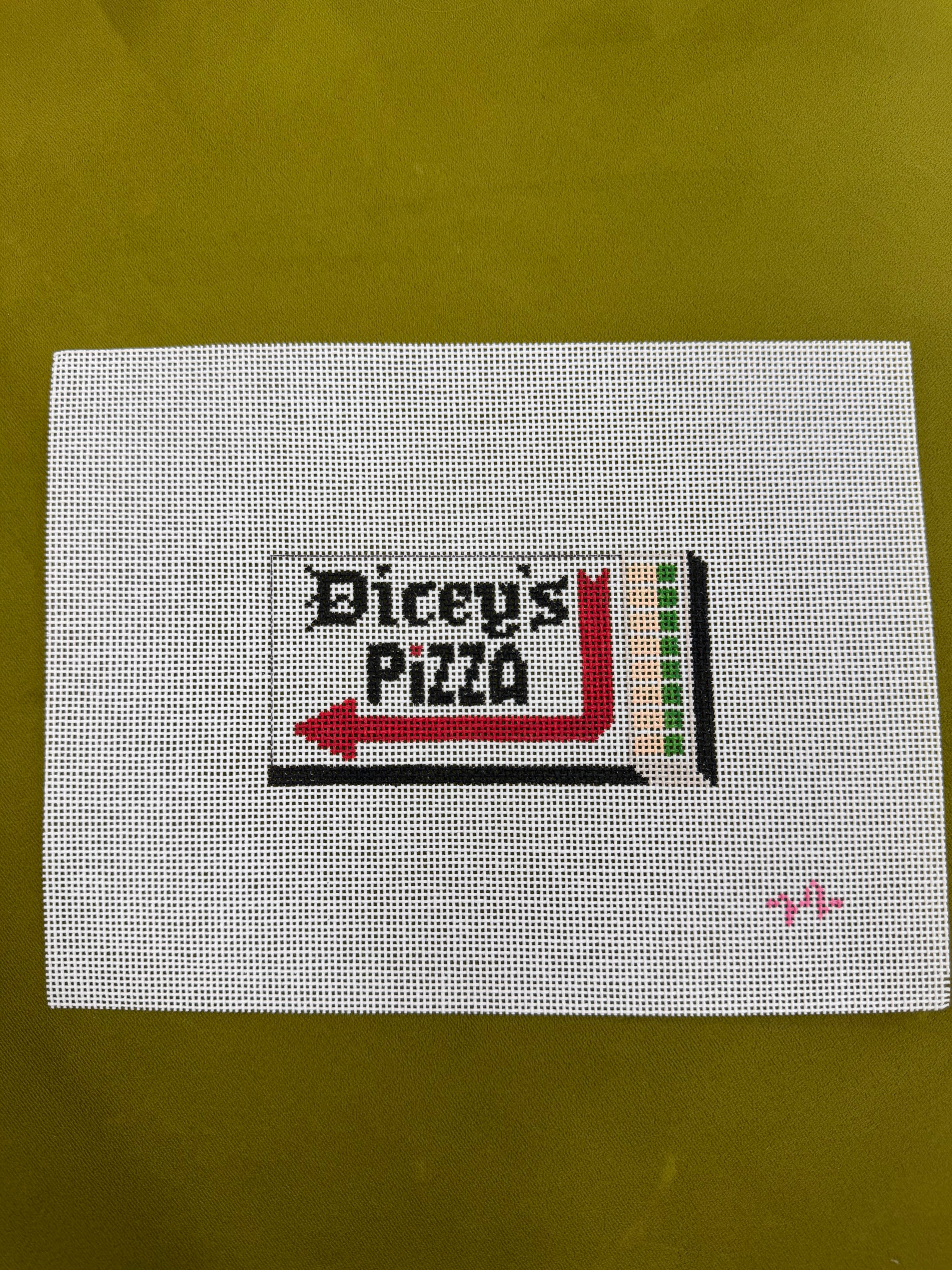 Dicey's Tavern Matchbook Canvas