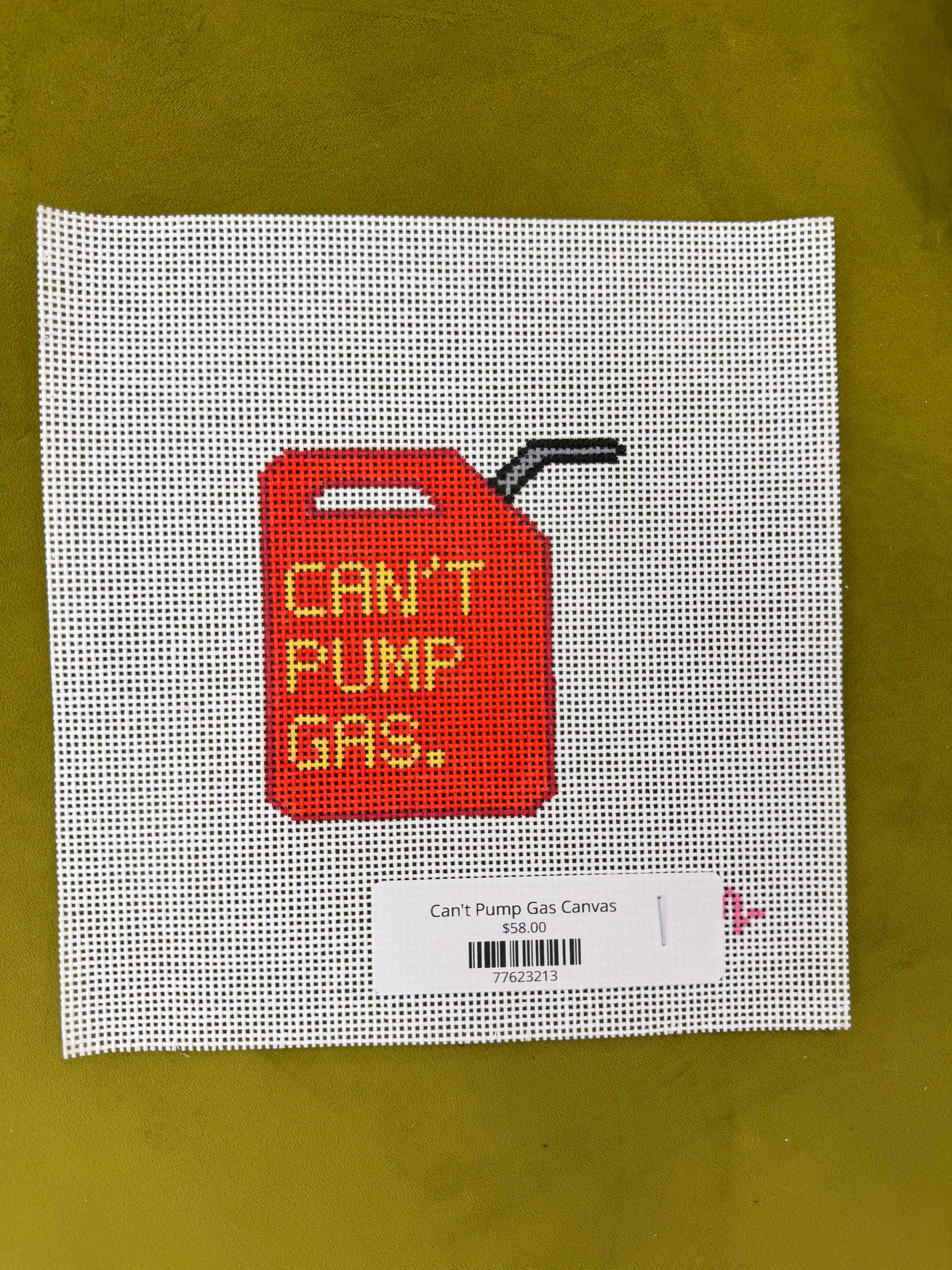 Can't Pump Gas Canvas
