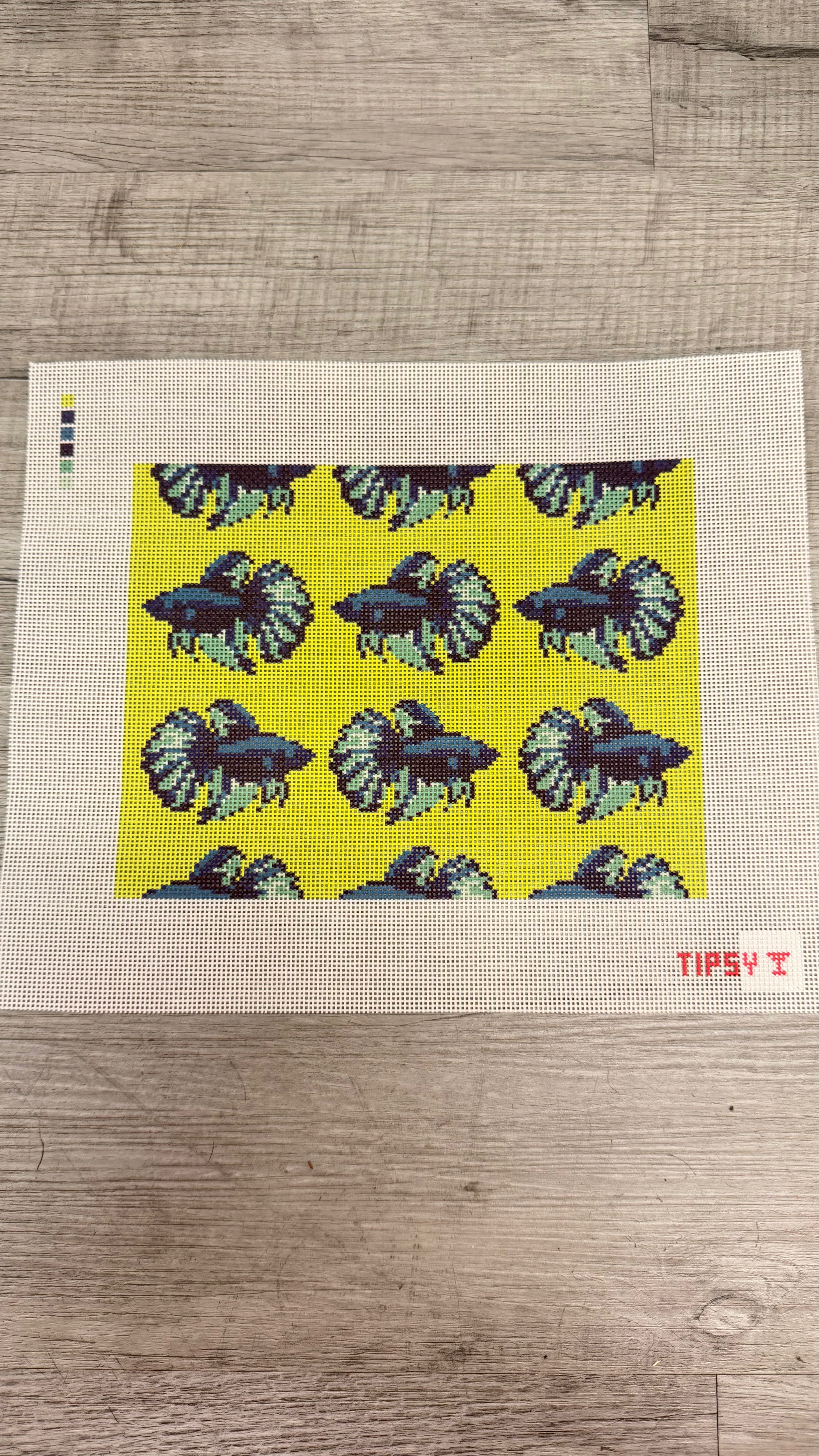 Blue Betta 10x8 Canvas