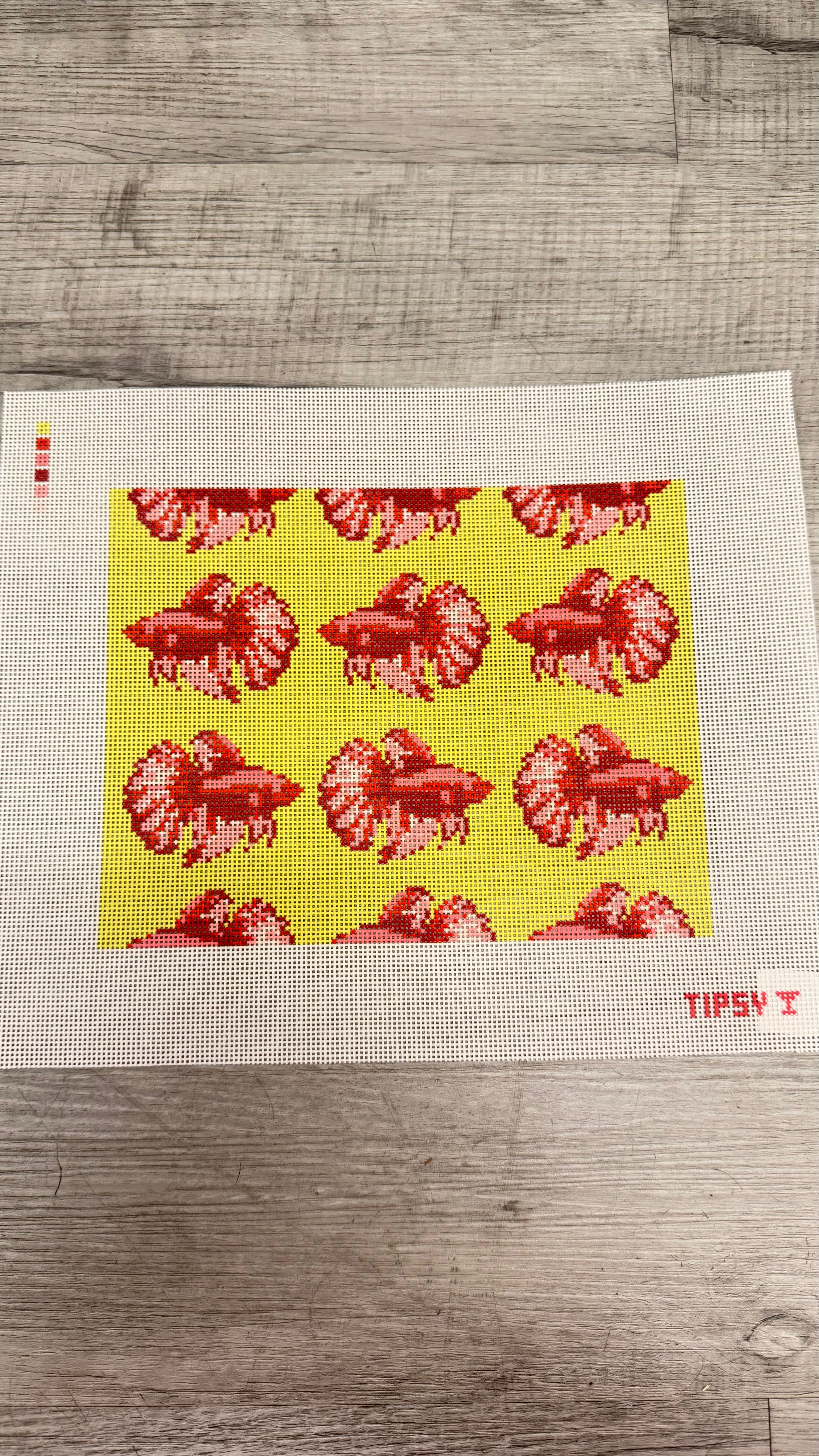 Red Betta 10x8 Canvas
