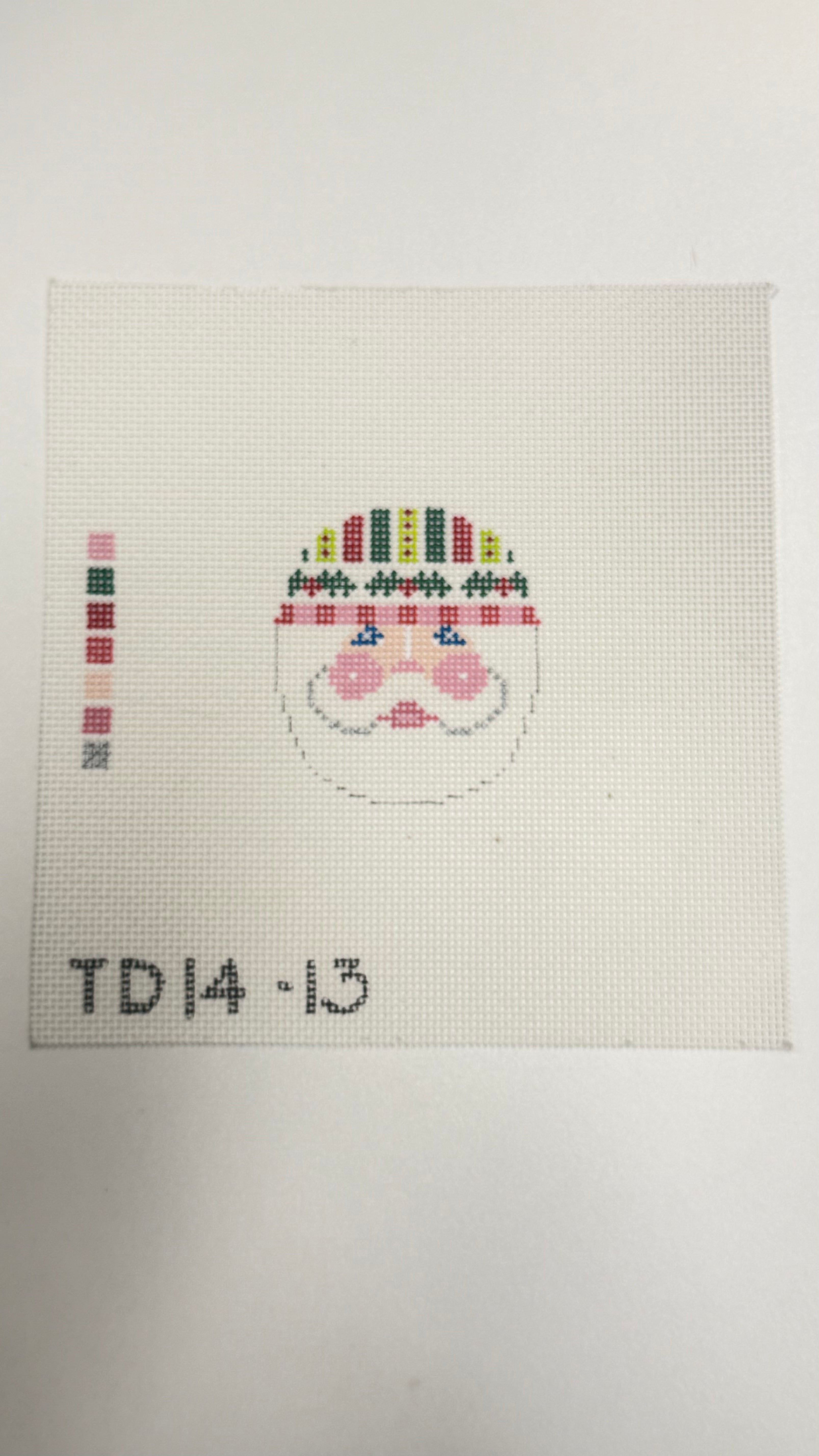 Holly Hat Santa Canvas