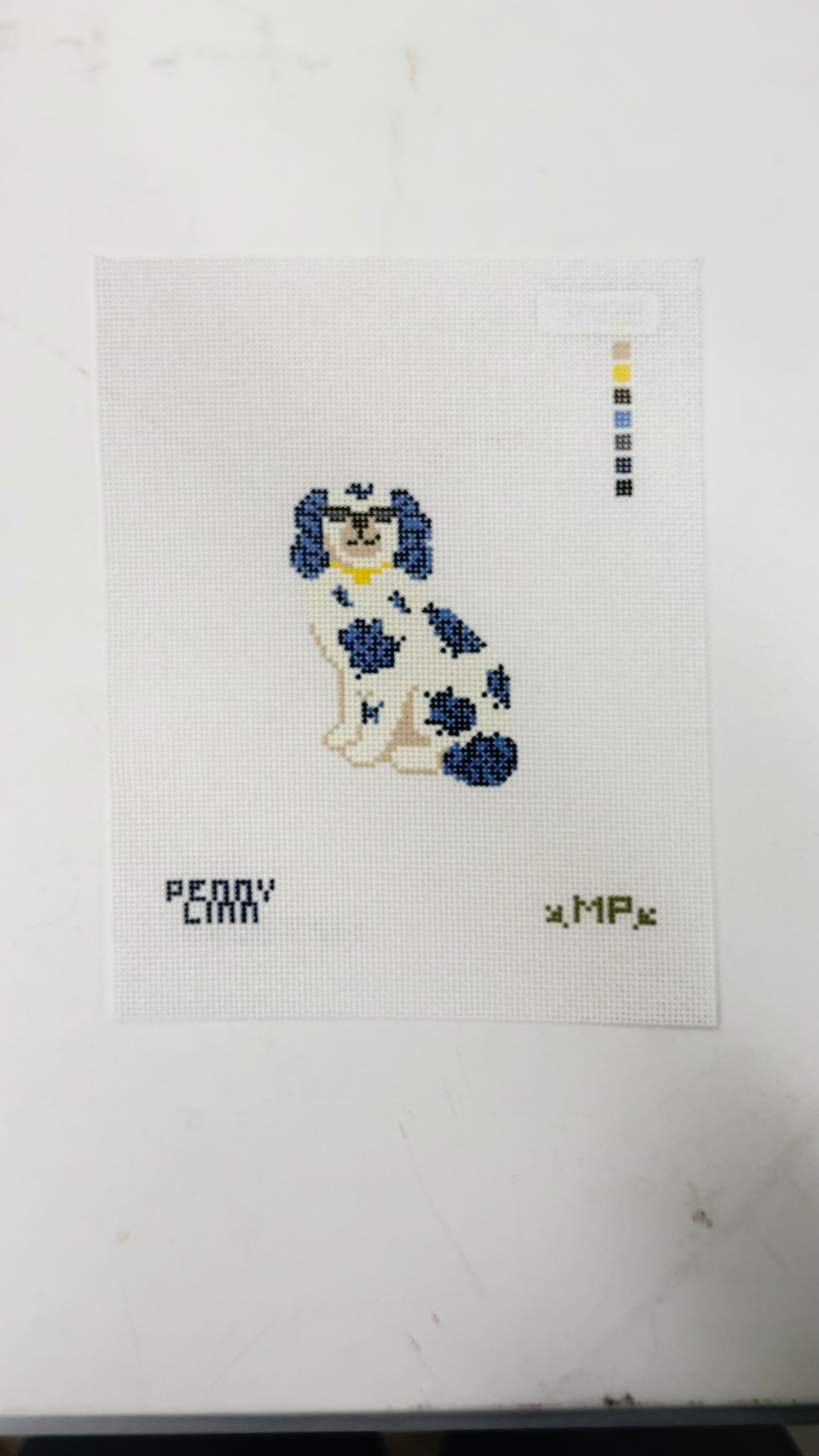 Staffordshire Dog Right Canvas