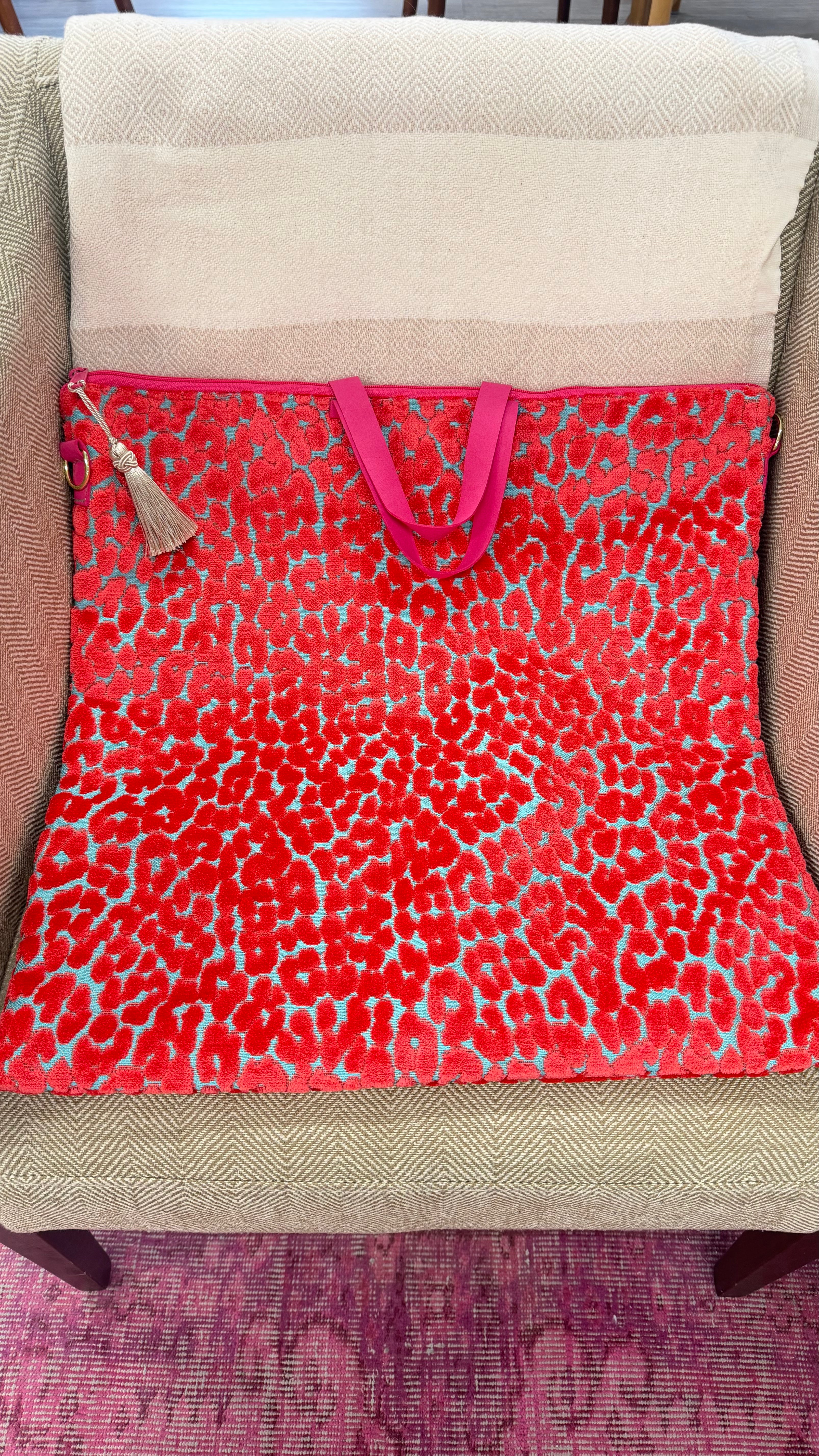Colors of Praise Project Bag (Red + Blue)