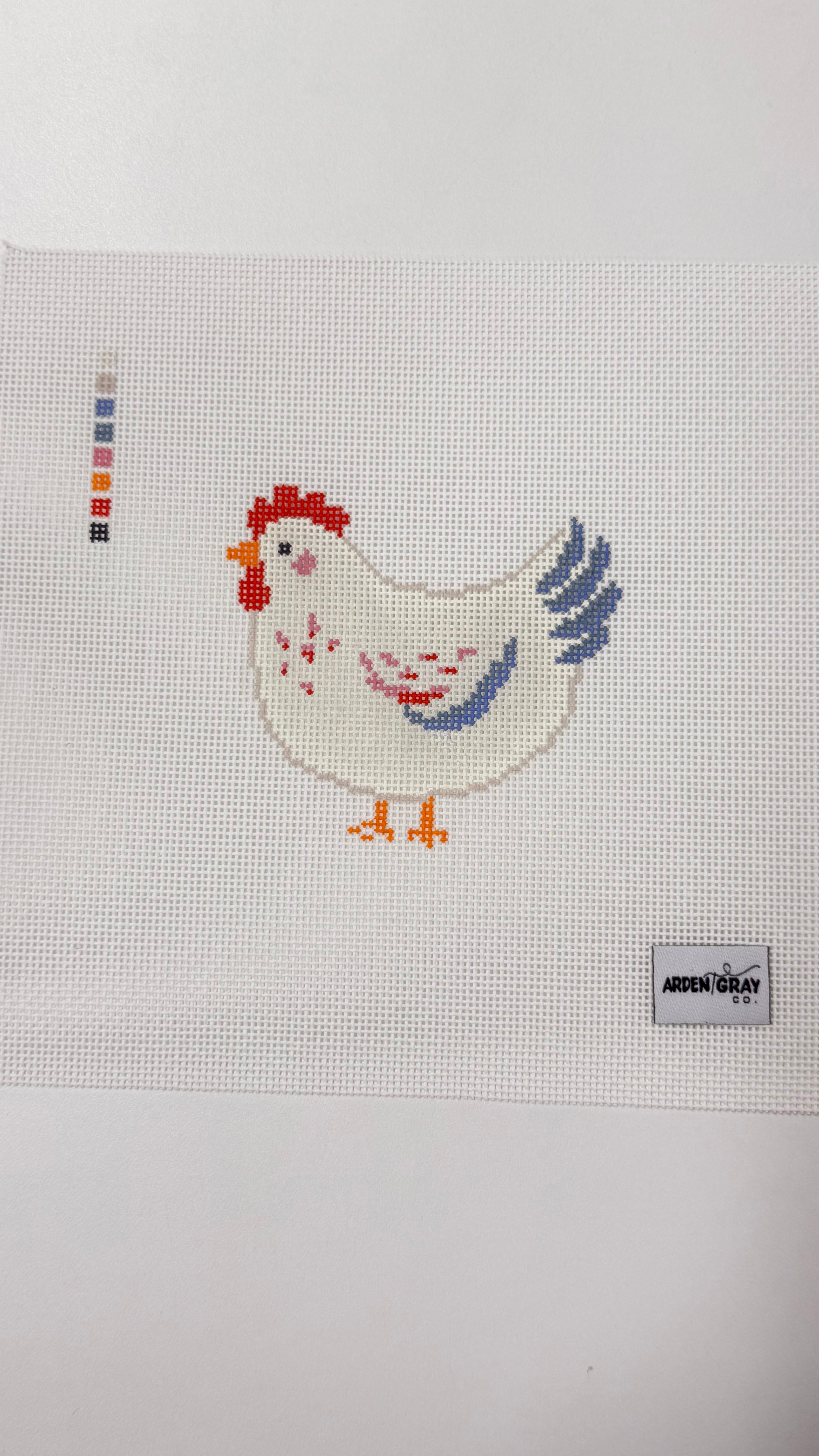White Chicken Canvas
