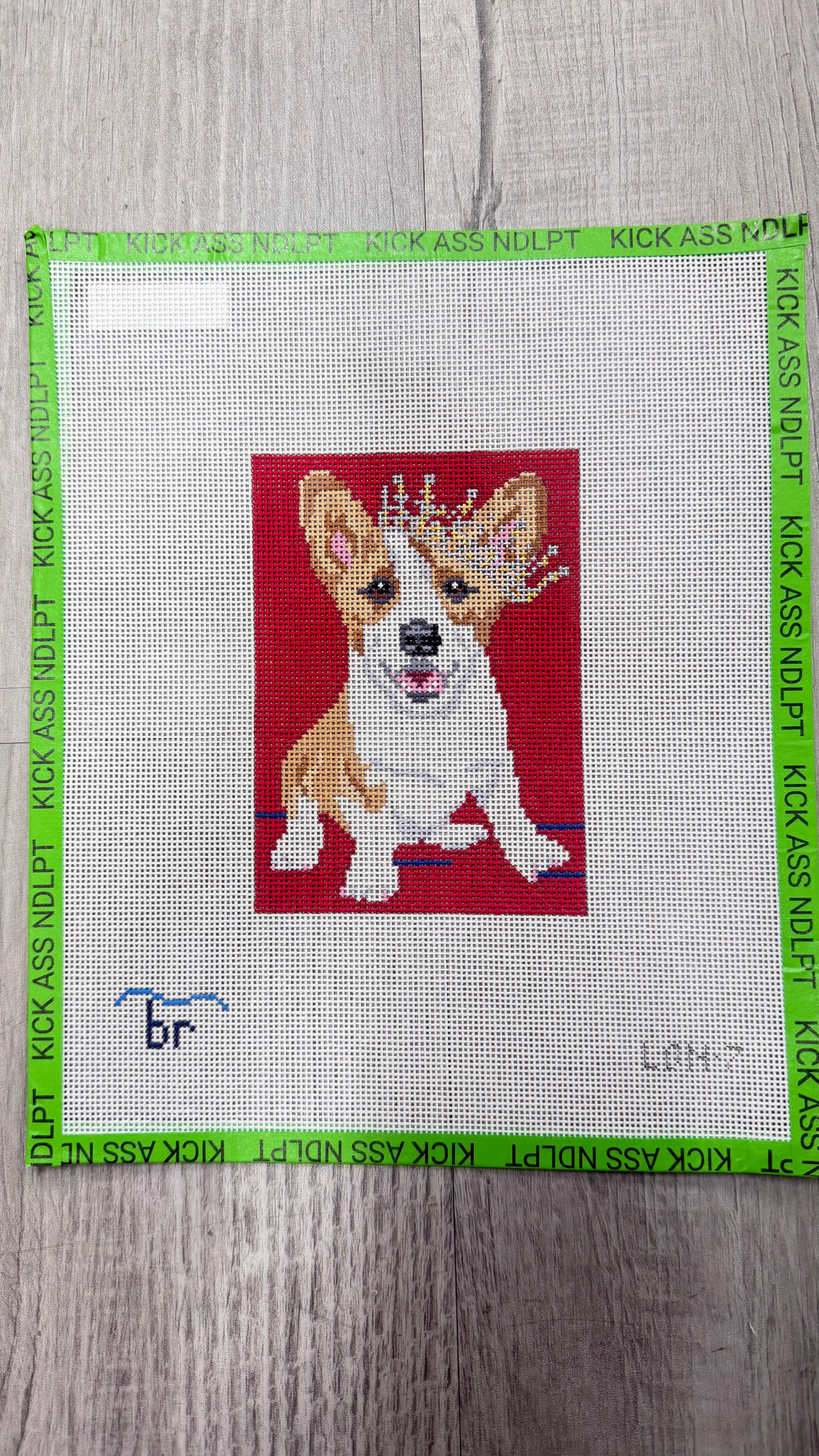 Corgi Queen 18 Mesh Canvas