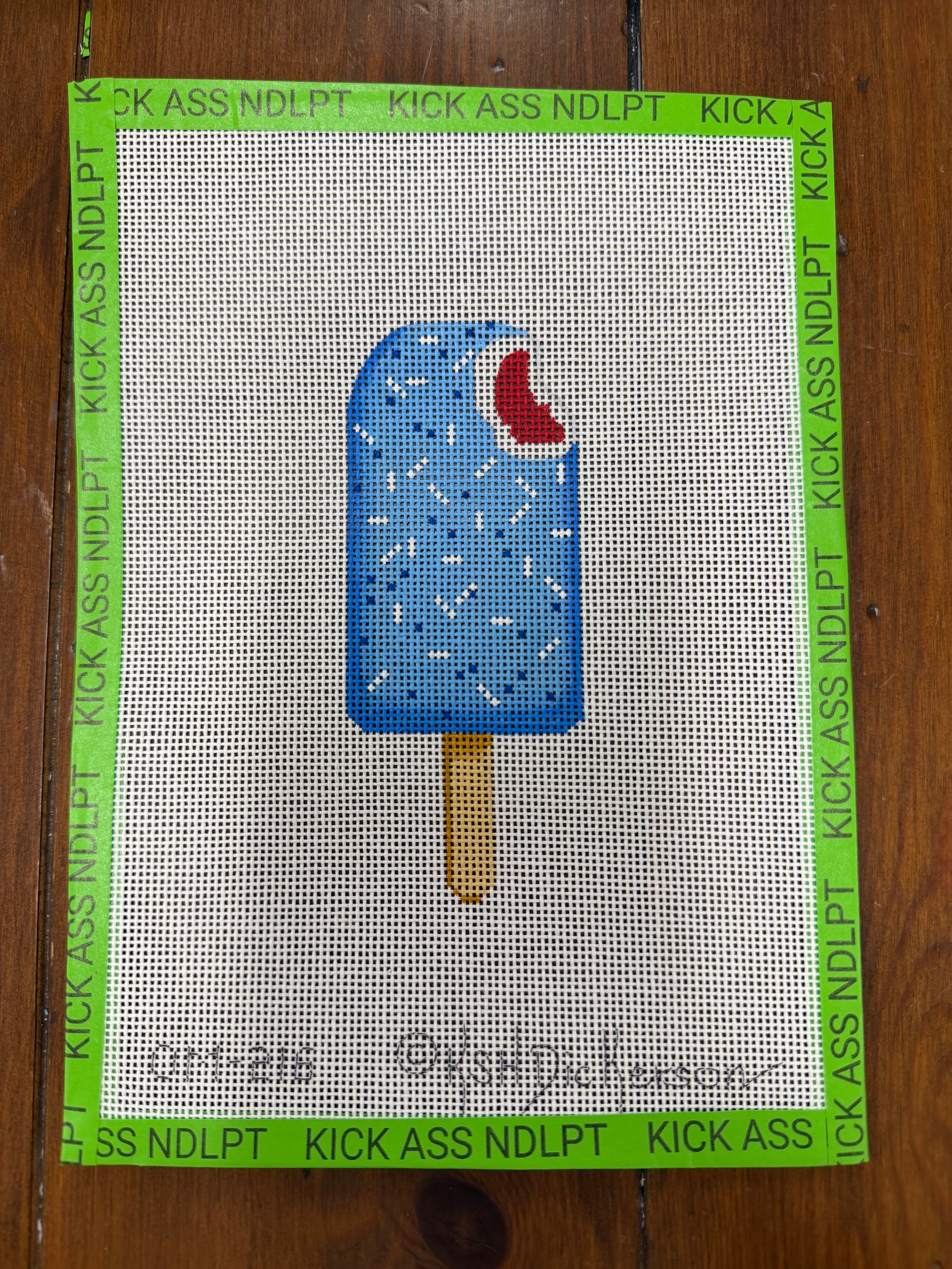 Mini Patriotic Popsicle w/ Sprinkles Canvas
