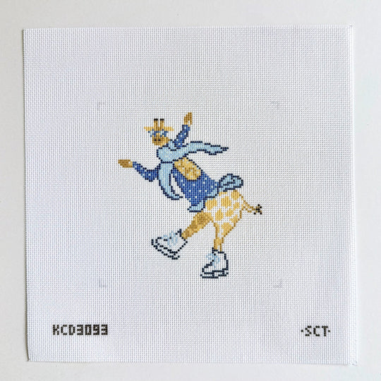 Nancy Giraffe Skating Canvas