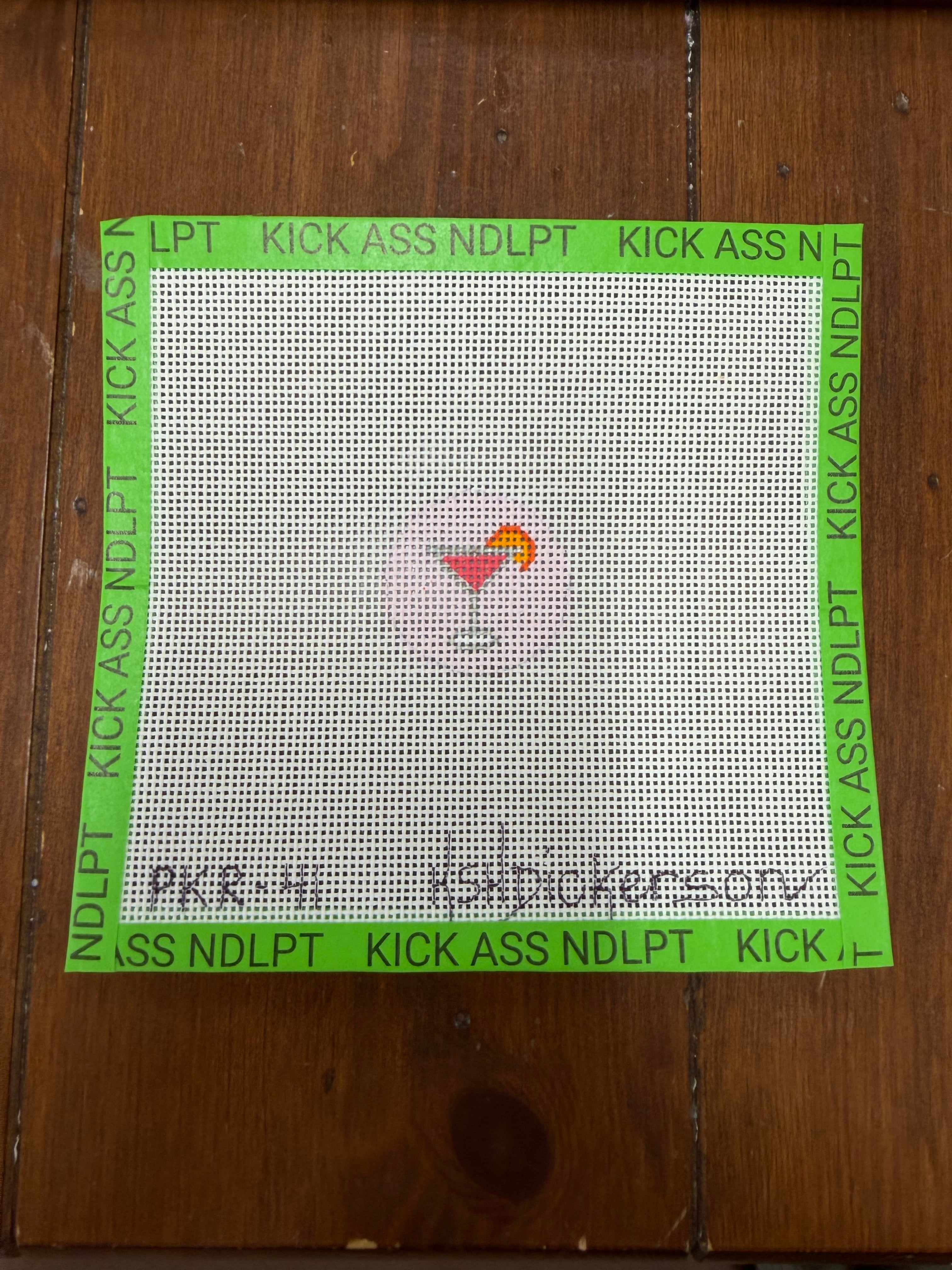 Cosmo on Blush Pink Canvas